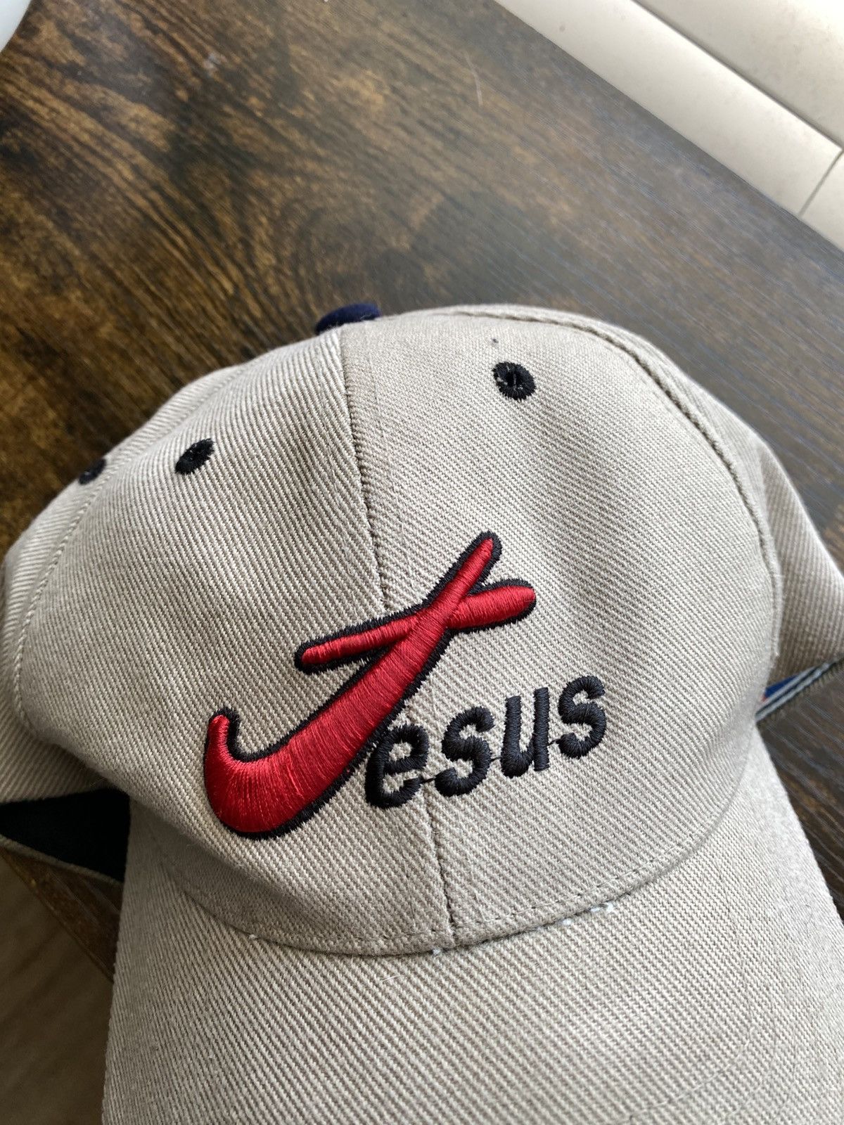 Vintage Vintage Jesus Nike Hat Size ONE SIZE - 3 Thumbnail