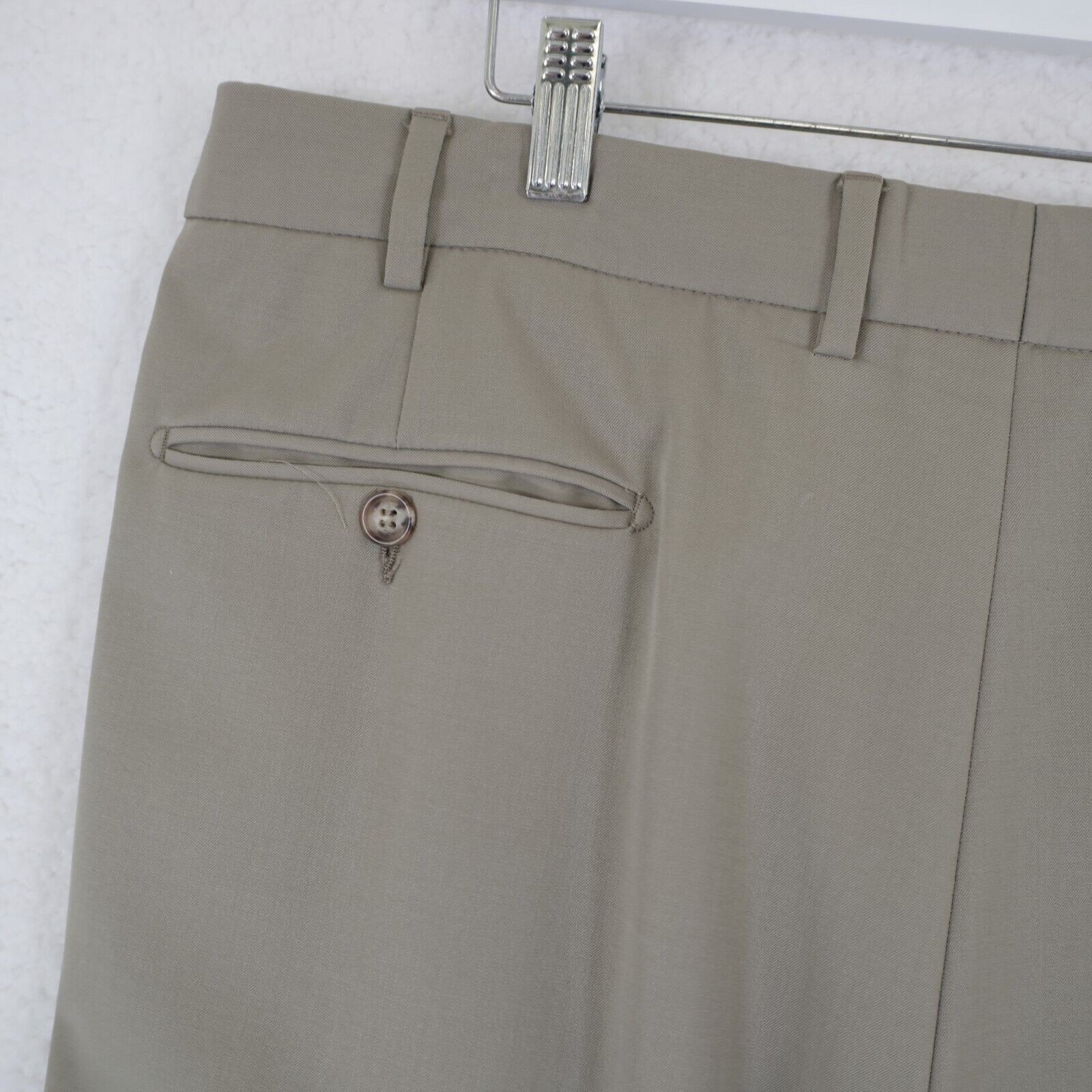 Faconnable Faconnable Super 100s Wool Light Green Dress Pants 37/29 Hig Size 36R - 5 Thumbnail
