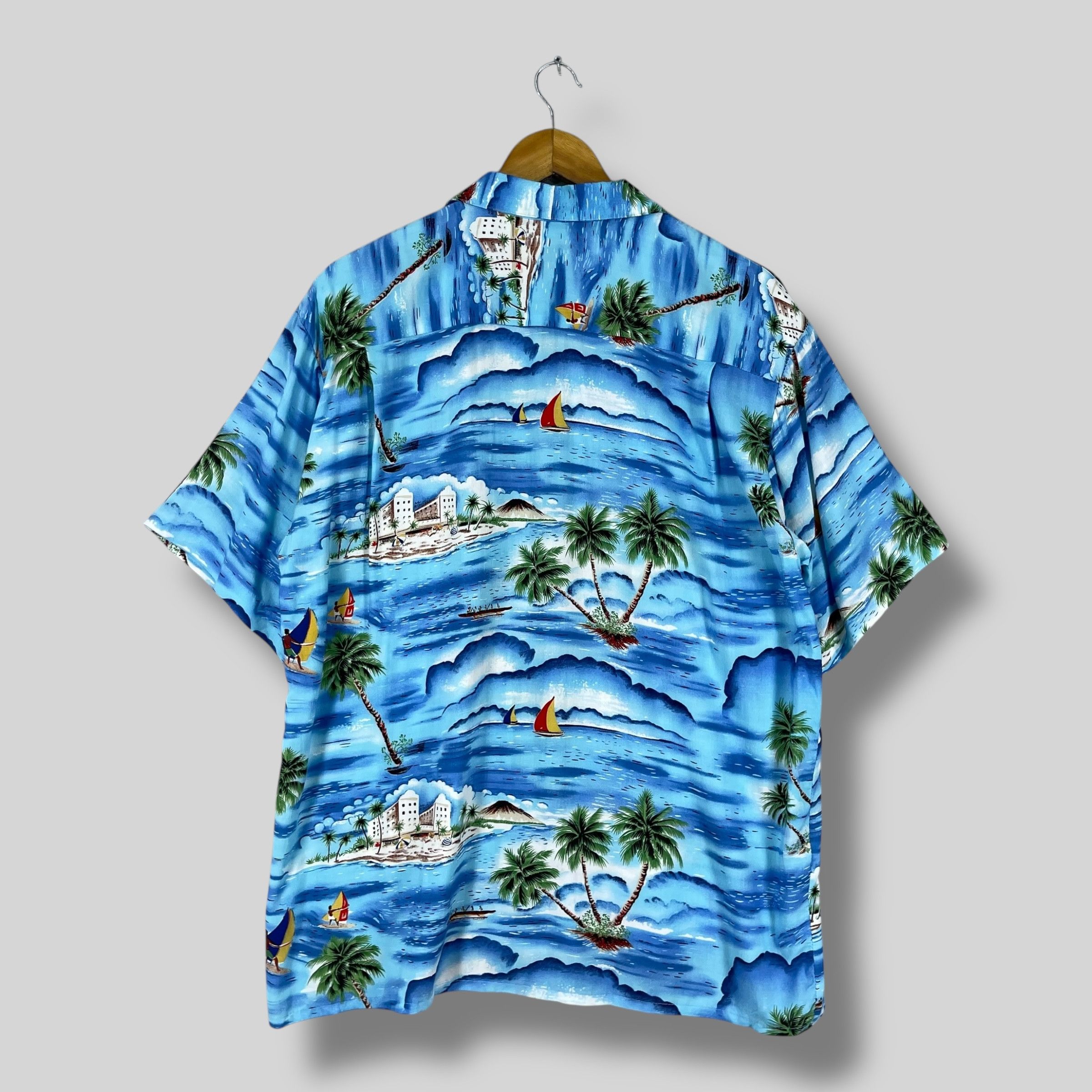 Vintage Vintage Island Beach Surfing Motive Hawaii Button Up Size US M / EU 48-50 / 2 - 8 Thumbnail