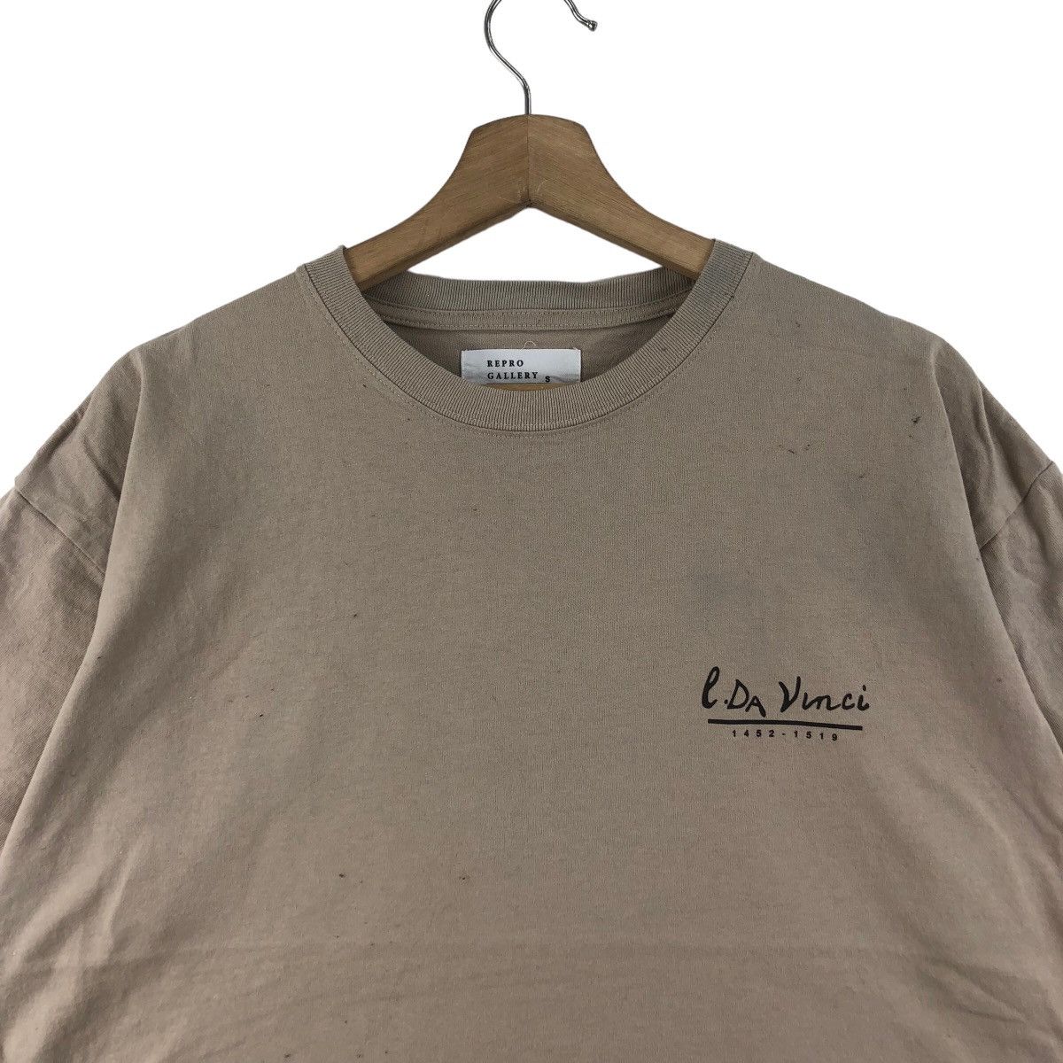 Vintage Vintage LEONARDO DA VICCI Vitruvian Man Oversized Tee Shirt Size US S / EU 44-46 / 1 - 3 Thumbnail