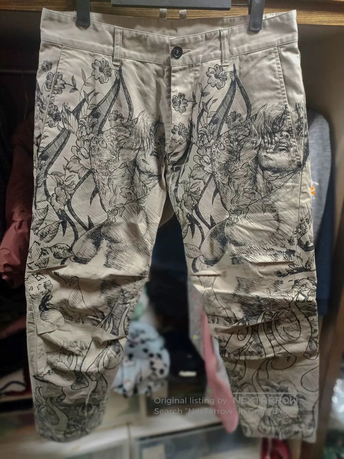 Dsquared2 Dsquared2 Ink Graffiti Cargo Pants. Size US 30 / EU 46 - 1 Thumbnail