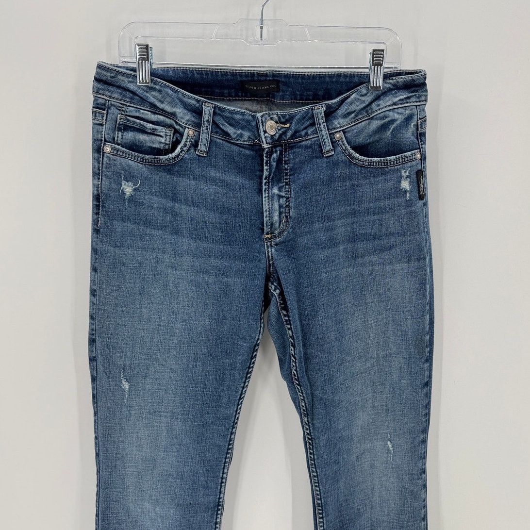 Silver Jeans Co. Silver Jeans Co Elyse slim boot size 30x33 western rodeo Size 30" / US 8 / IT 44 - 3 Thumbnail
