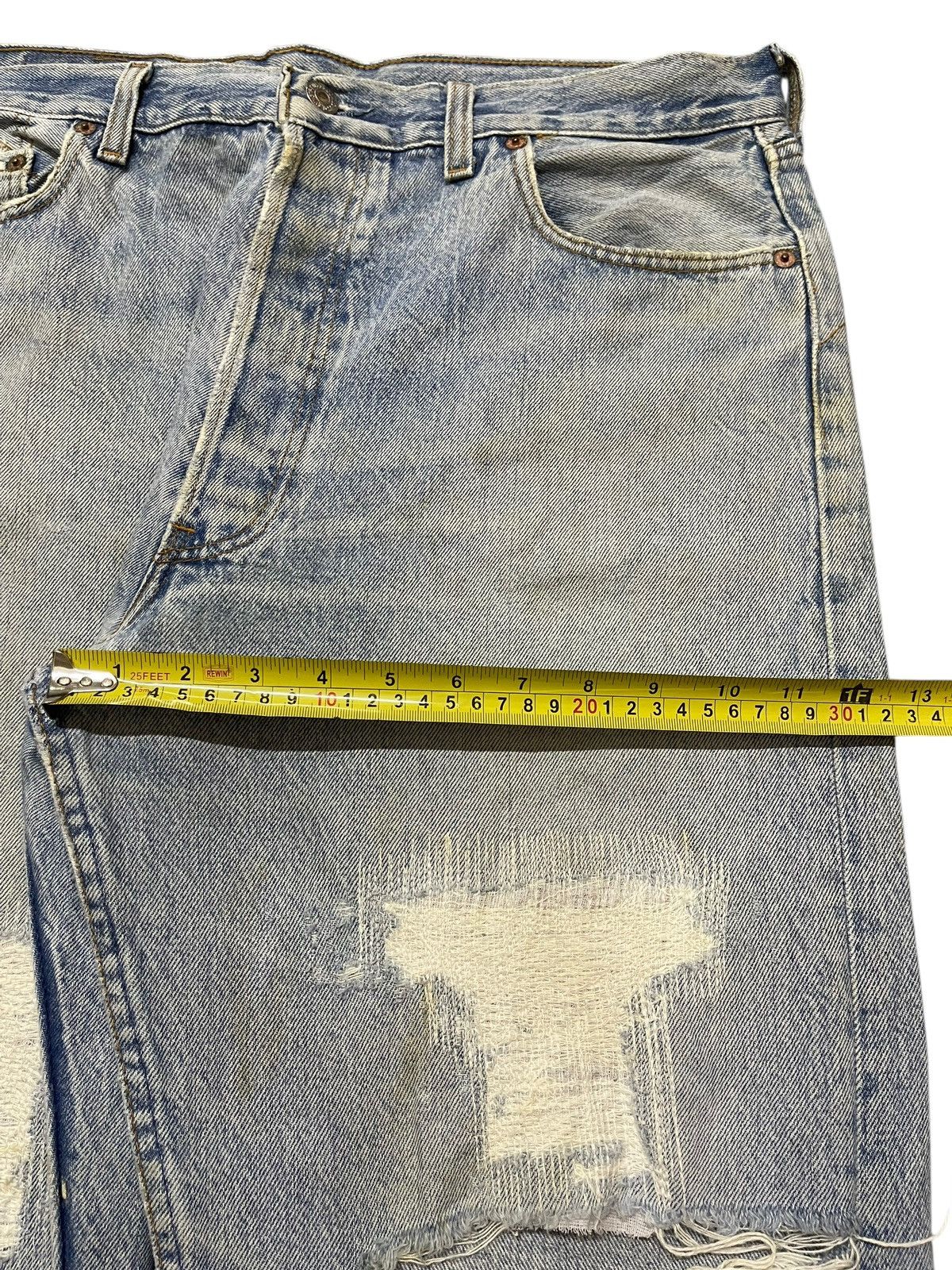 Levi's Vintage 90s Levis 501 Faded Wash Distressed Baggy Jeans Size US 36 / EU 52 - 14 Thumbnail