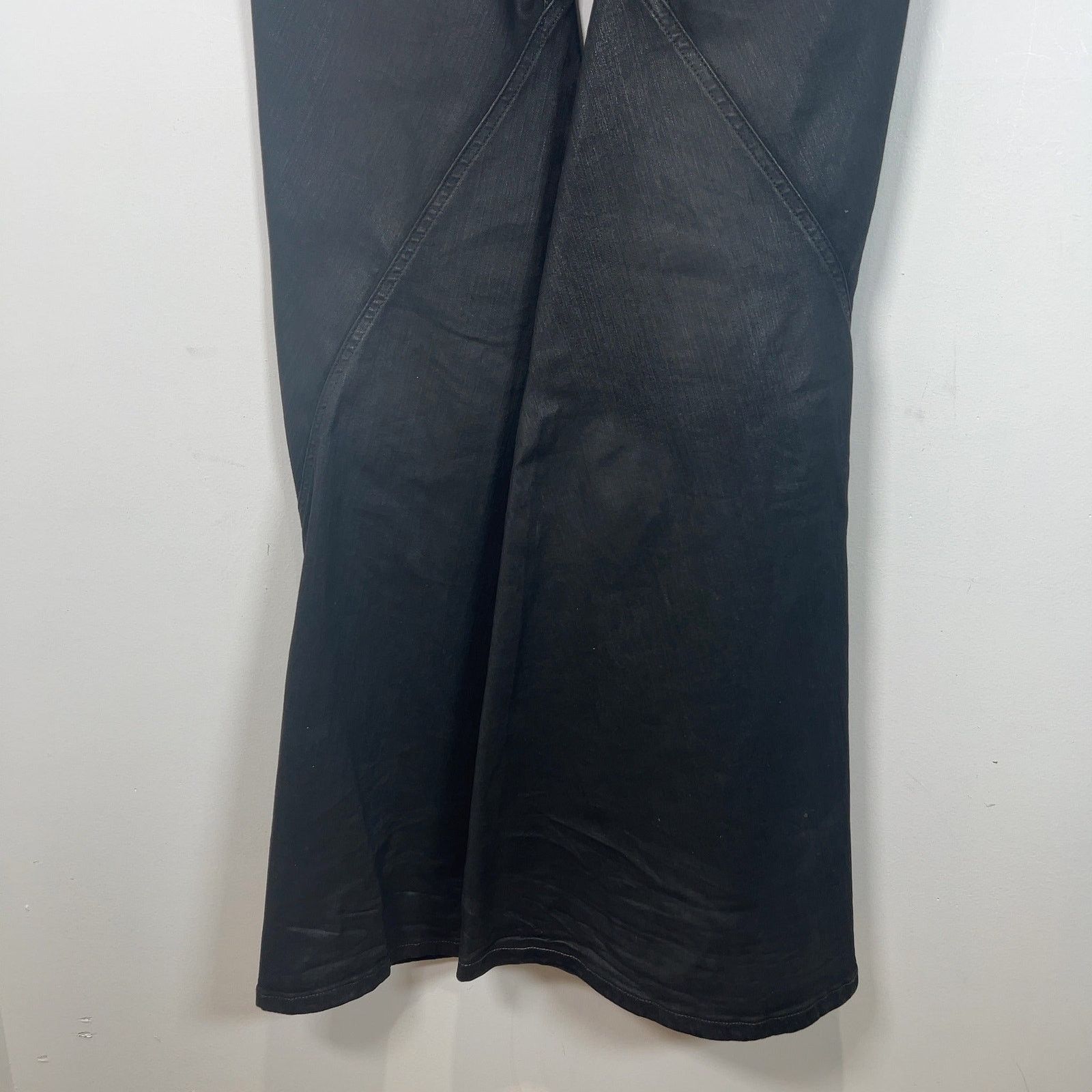 Rick Owens Drkshdw Rick Owens DRKSHDW Waxed 'Bias' Bootcut Jeans Size US 31 - 7 Thumbnail