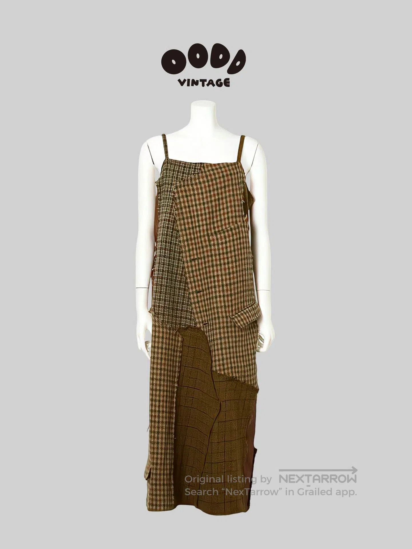 Vintage Wool Patchwork Dress by Junya Watanabe.