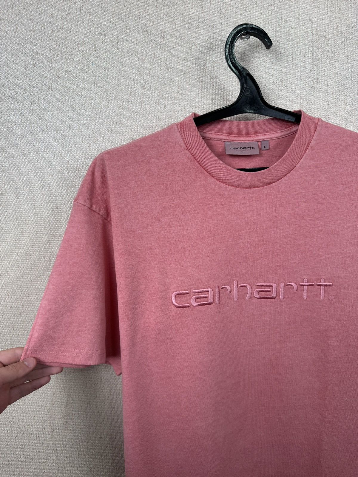 Carhartt Carhartt T shirt Embroidered Logo Pink Duster L Streetwear Size US L / EU 52-54 / 3 - 3 Thumbnail