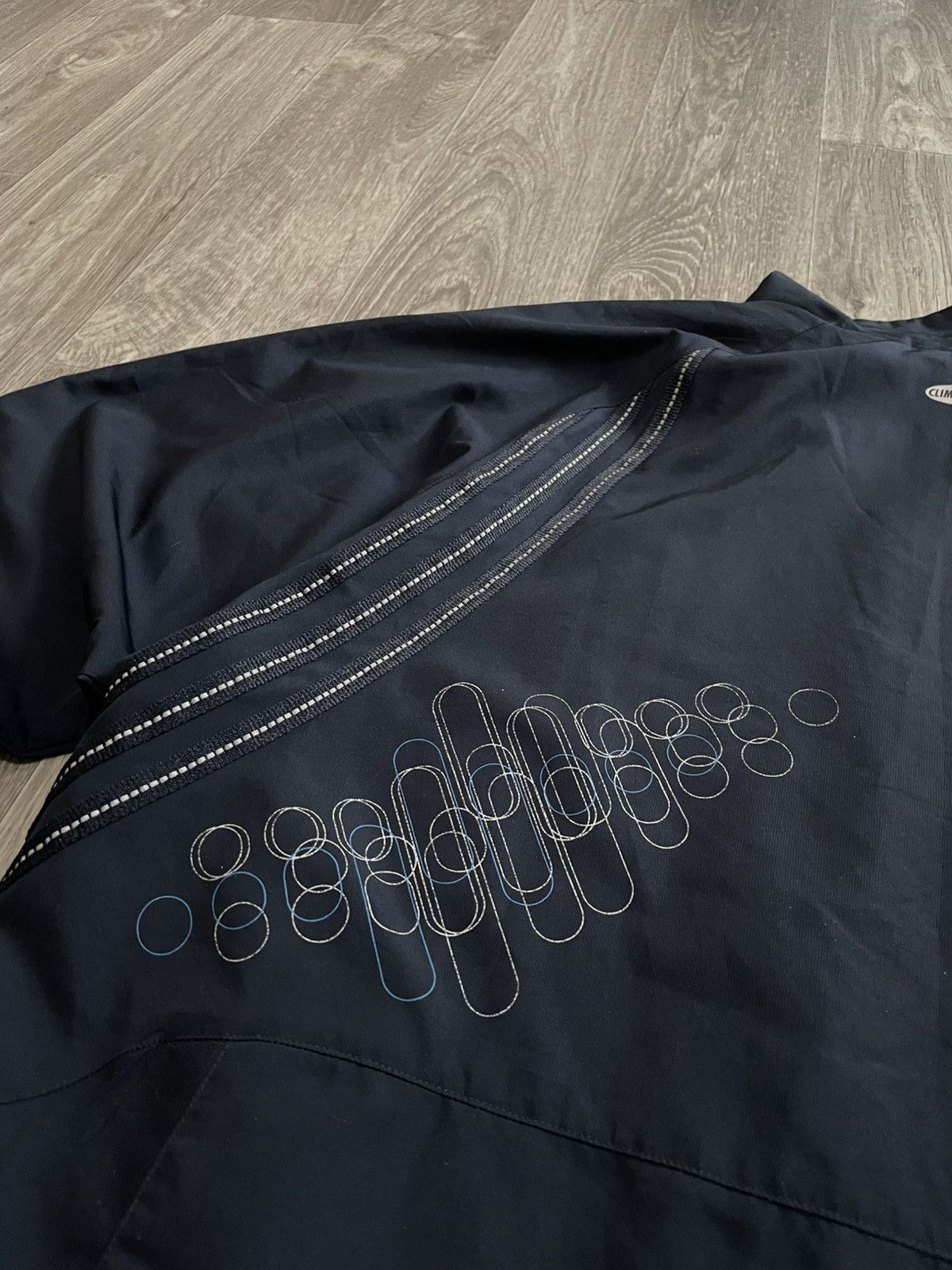 Adidas Vintage 00s Adidas Reflective 3 Stripes Nylon Track Jacket Size US L / EU 52-54 / 3 - 22 Thumbnail