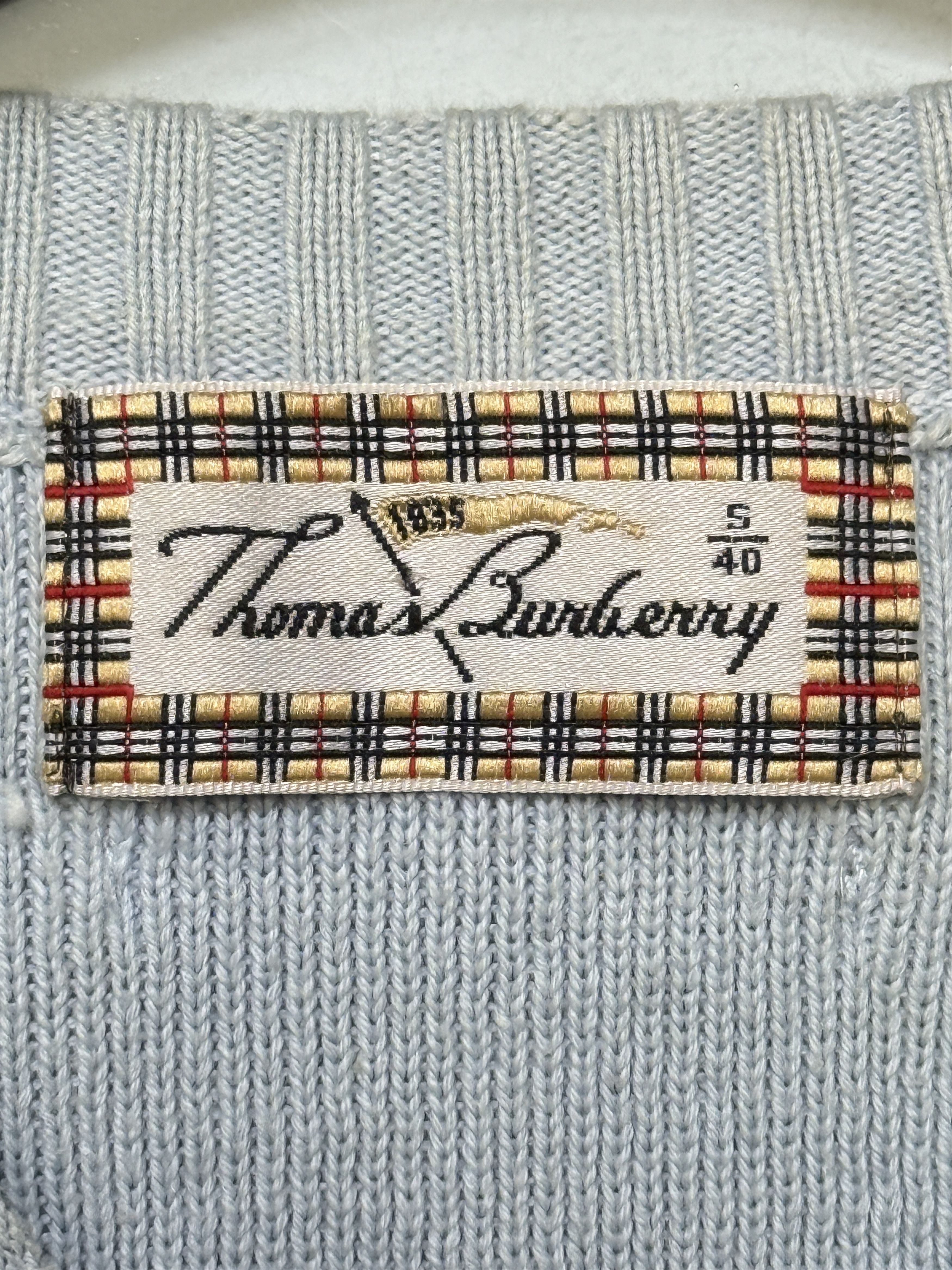 Burberry 🔥 Thomas Burberry navy crew neck size s Size S / US 4 / IT 40 - 8 Thumbnail