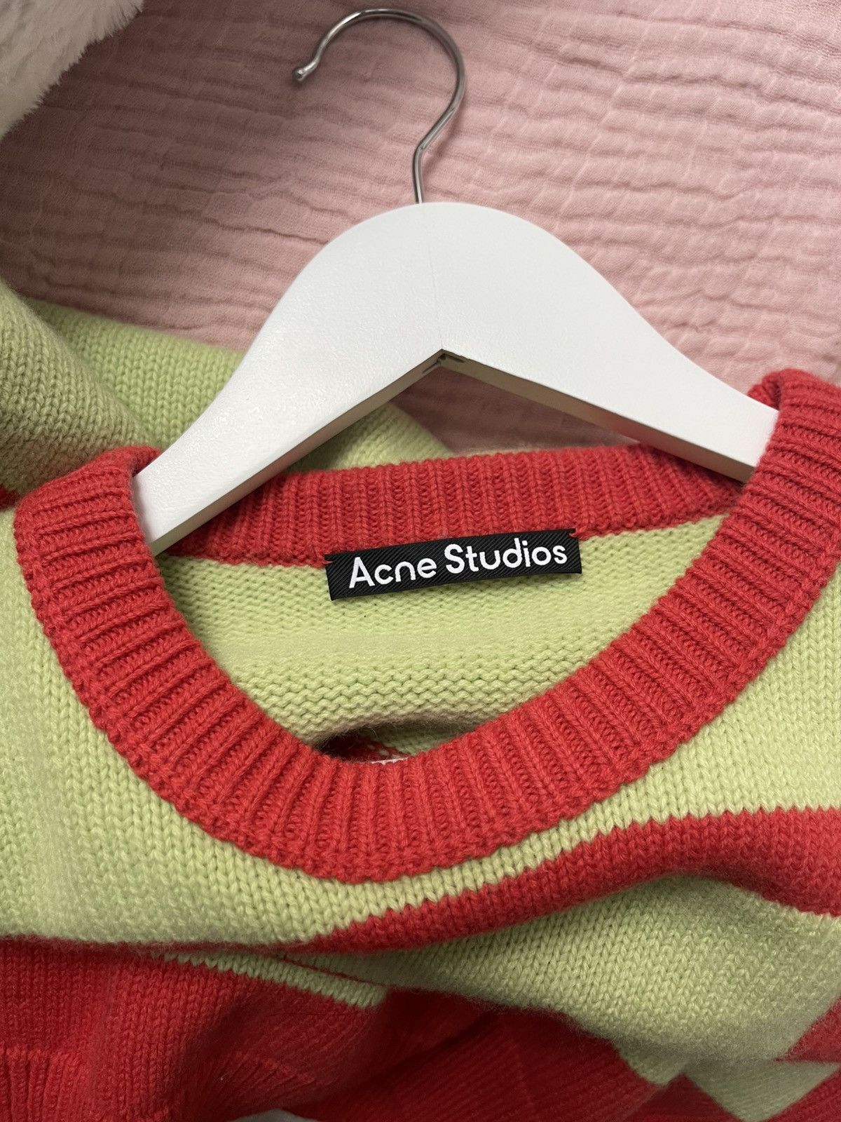Acne Studios Acne Studios Men's Wool Striped Face Sweater Size US L / EU 52-54 / 3 - 3 Thumbnail
