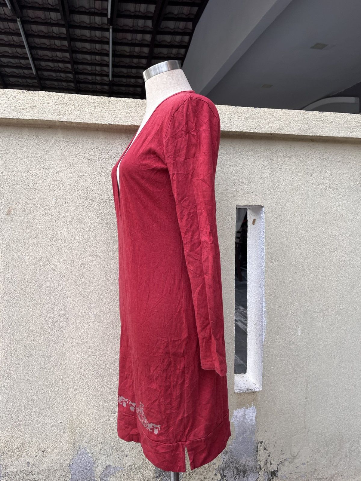 Jean Paul Gaultier Vintage jpg wide v neck midi dress Size S / US 4 / IT 40 - 4 Thumbnail