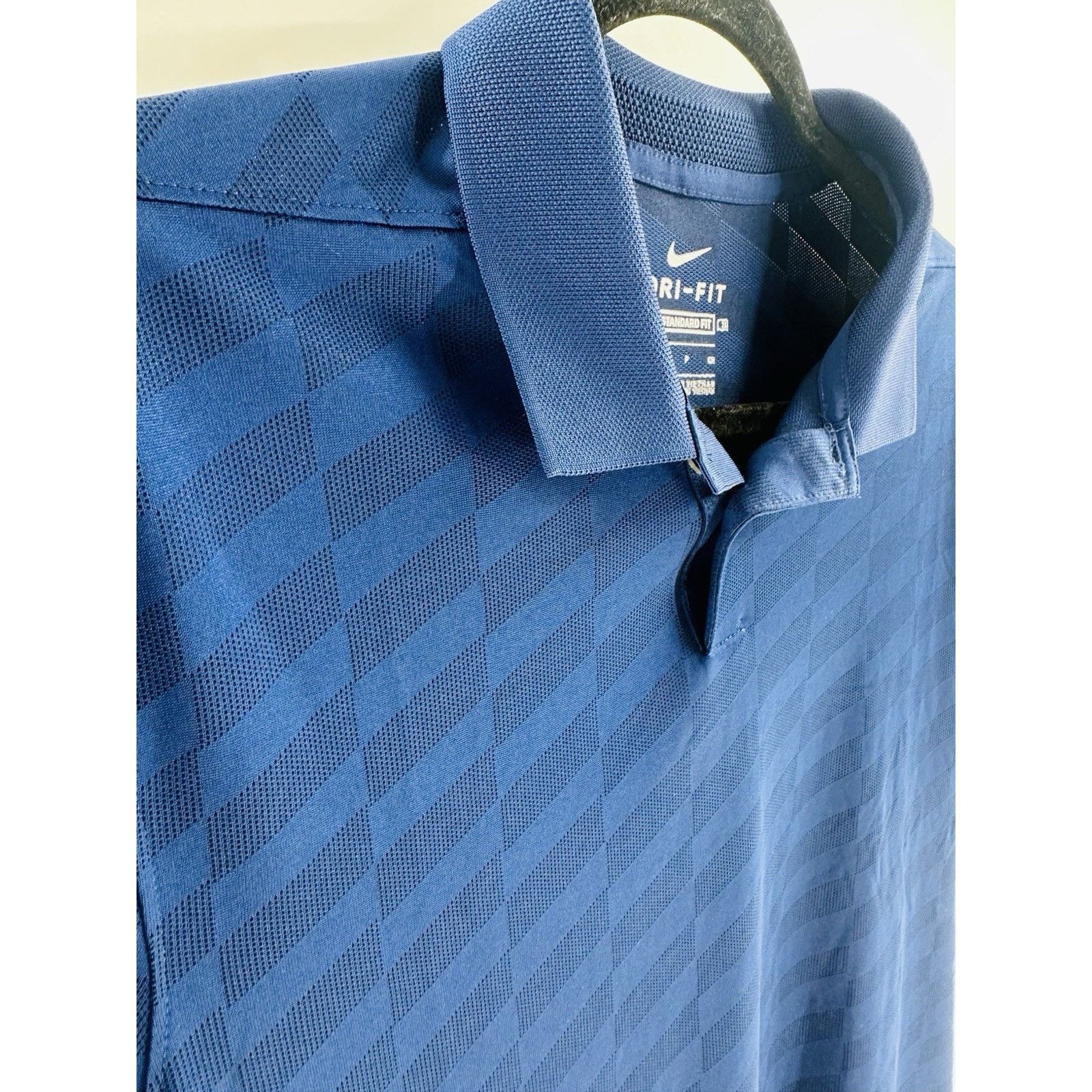 Nike Nike Mens Golf Dri-Fit Navy Blue Short Sleeve Polo Blue Size US S / EU 44-46 / 1 - 5 Thumbnail