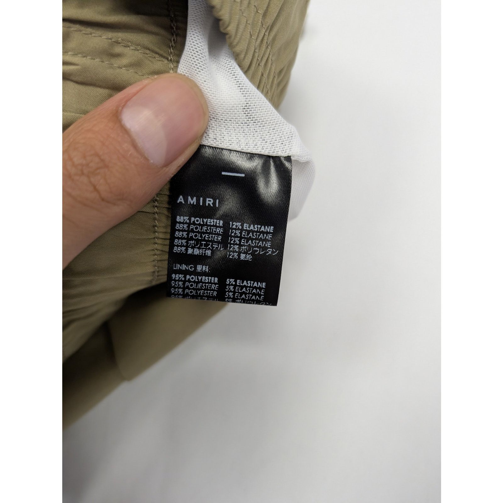Amiri o1rshd1 Core Logo Swim Trunks Shorts in Tan Size US 32 / EU 48 - 13 Thumbnail