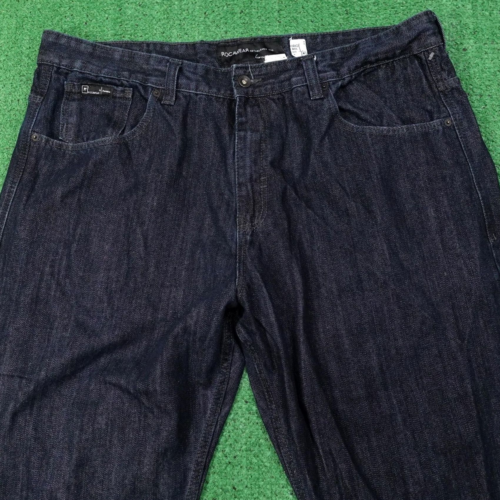 Rocawear VINTAGE Rocawear Jeans Mens 42 Blue Dark Wash Original Fit Straight Denim Pants Size US 42 / EU 58 - 2 Thumbnail