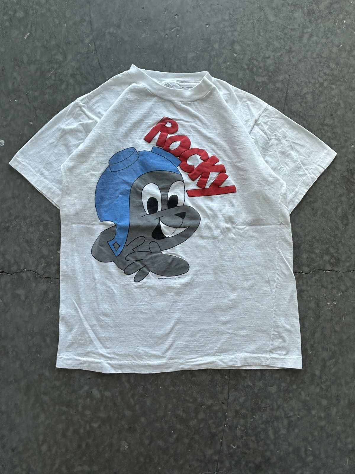 Vintage Vintage 90s Rocky and Bullwinkle Graphic Tee Size US M / EU 48-50 / 2 - 1 Thumbnail