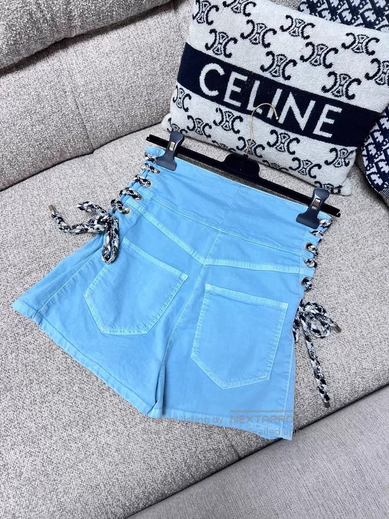 Chanel Chanel High-waisted jeans and shorts with side straps Size 24" / US 00 / IT 34 - 3 Thumbnail