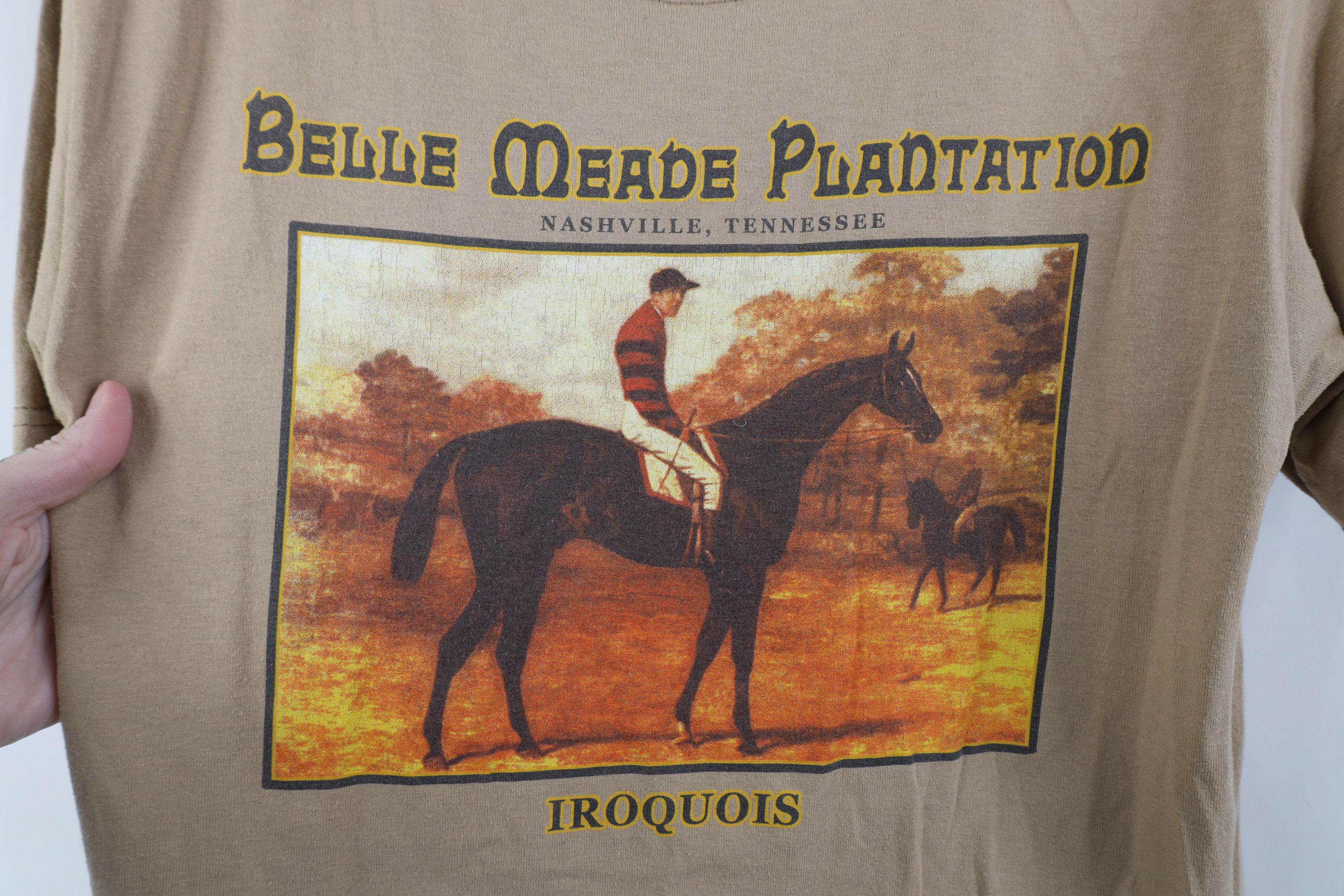 Vintage Vintage Belle Meade Plantation Iroquois Horse T-Shirt Size US S / EU 44-46 / 1 - 4 Thumbnail