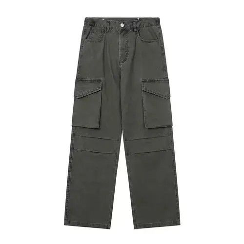 Jean fade distressed cargo pants Size US 32 / EU 48 - 4 Thumbnail