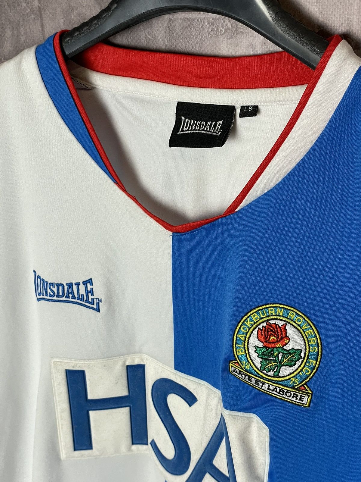 Lonsdale × Vintage 00s Vintage Longsdale x Blackburn Rovers F.C Soccer Jersey Size US S / EU 44-46 / 1 - 7 Thumbnail