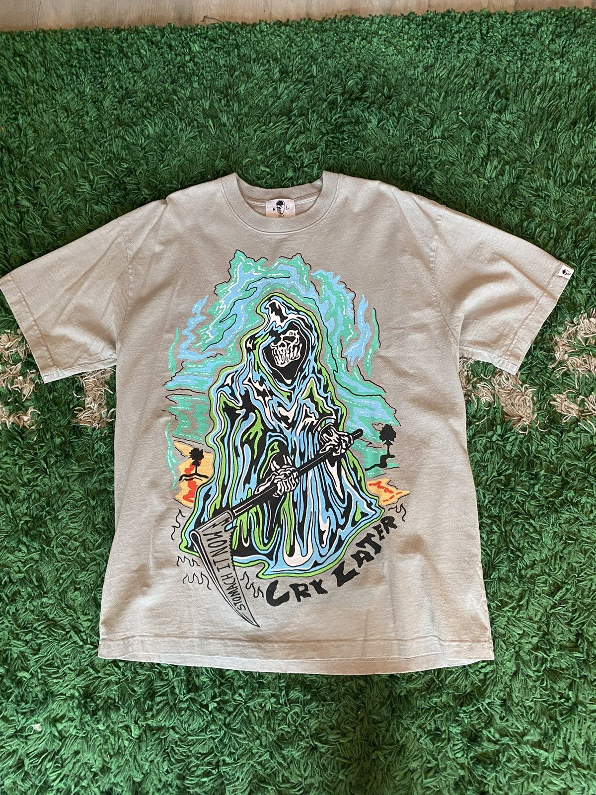 Warren Lotas Warren Lotas Cry Later Tee Grey Size US XL / EU 56 / 4 - 1 Thumbnail