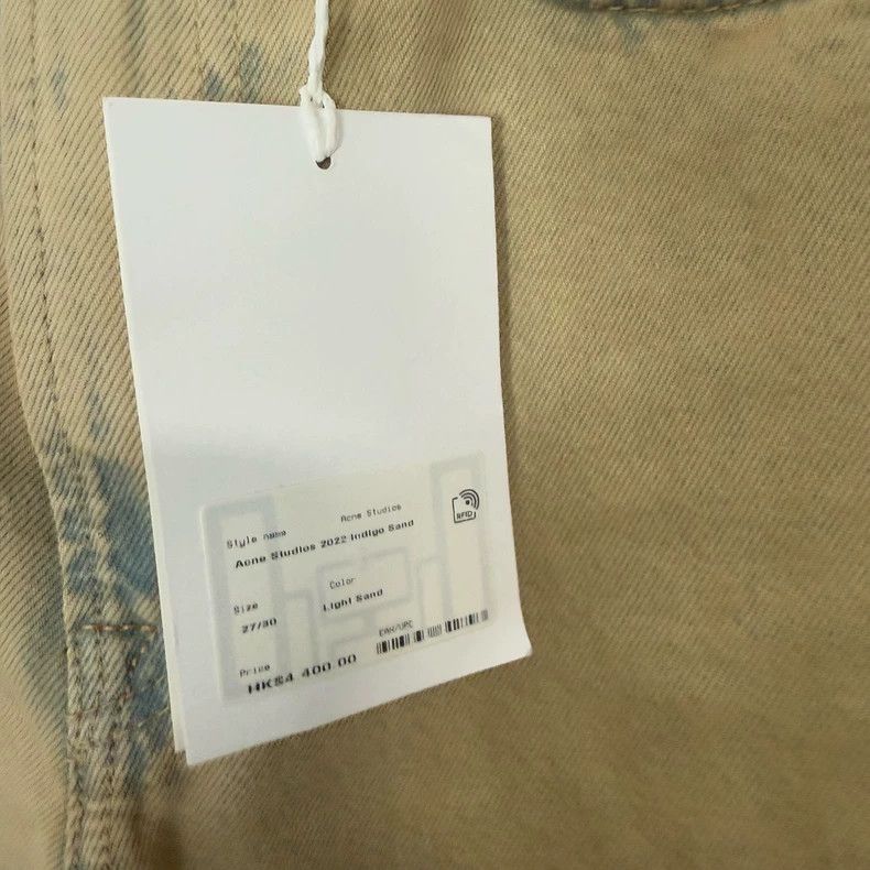Acne Studios Acne Studios Sand-colored mud-dyed casual high-waisted wid Size US 27 - 4 Thumbnail