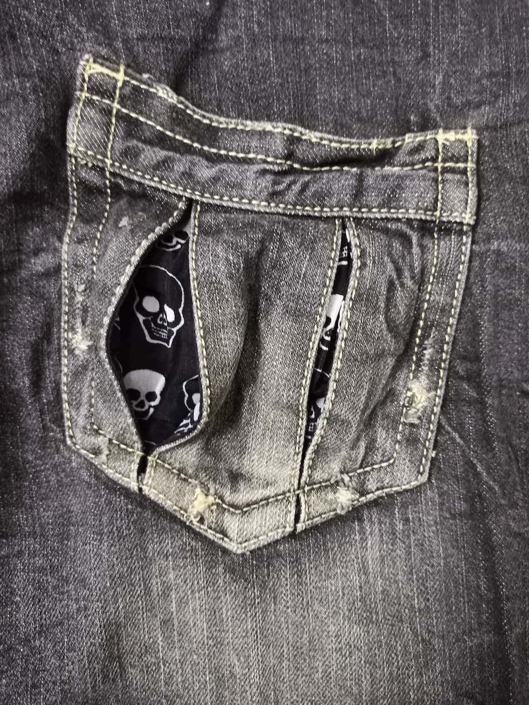Japanese Brand Japanese Brand Skulls Black Jeans Size US 30 / EU 46 - 15 Thumbnail