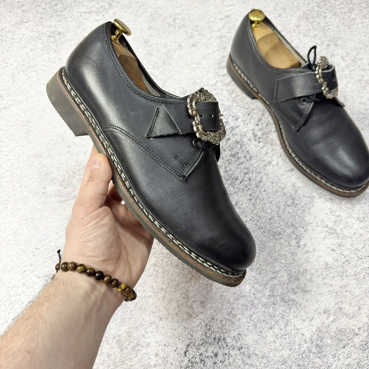 Designer × Handmade × Vintage Reck&Sohn Traditional Welted Shoes US11 UK10 EU44 29cm Size US 11 / EU 44 - 4 Thumbnail