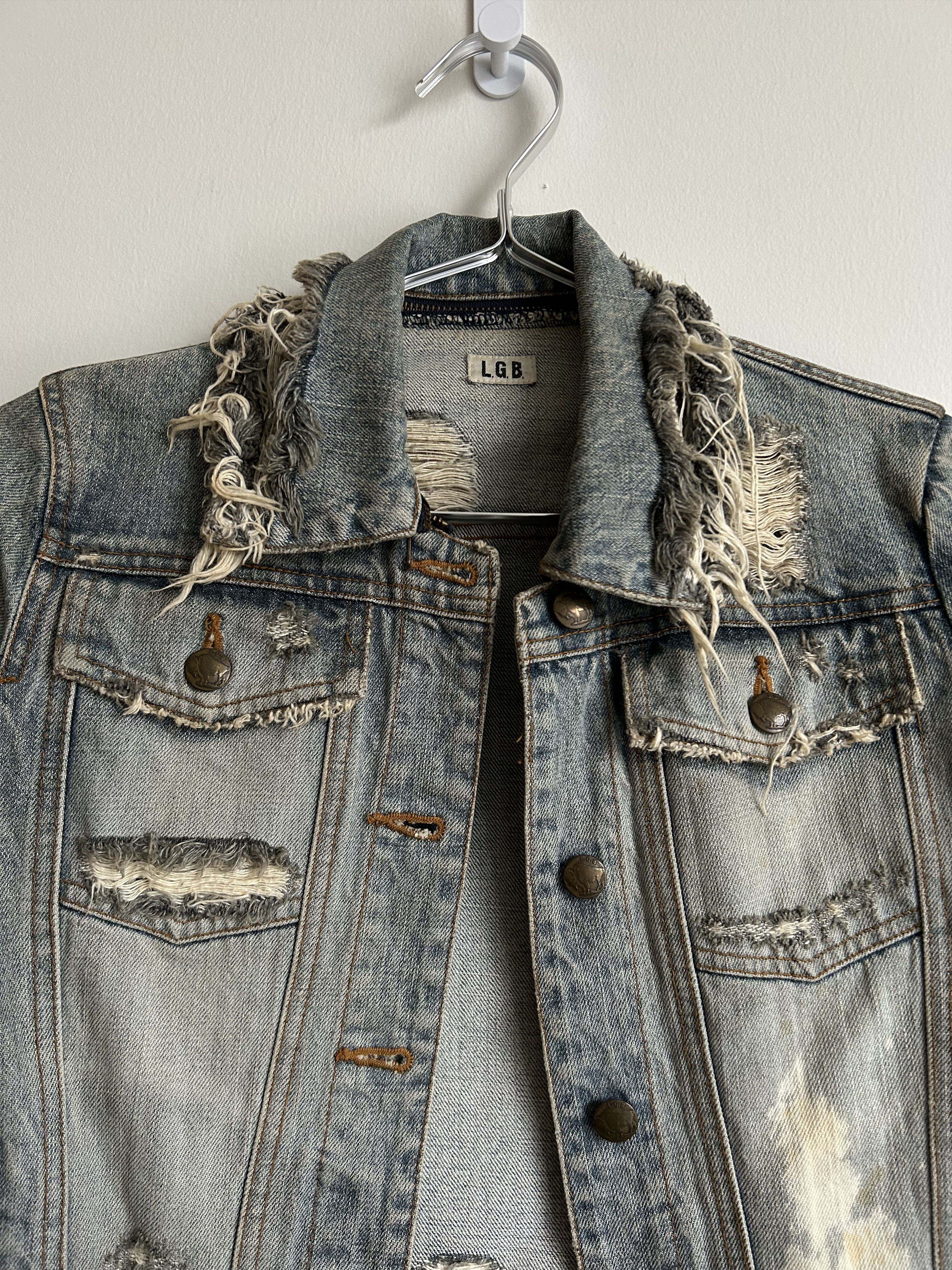 Le Grande Bleu (L.G.B.) L.G.B. Crash Denim Jacket Size US XS / EU 42 / 0 - 4 Thumbnail
