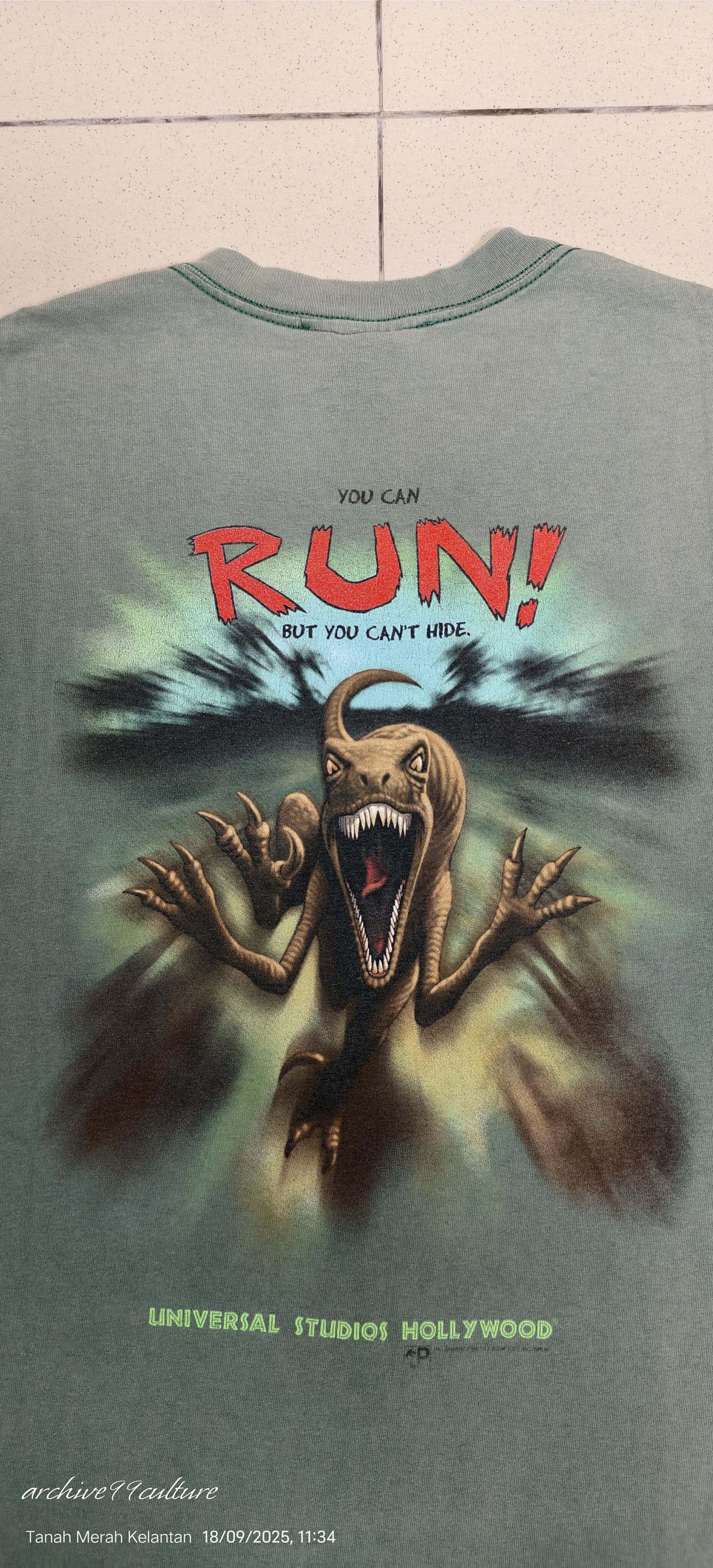 JURASSIC PARK Outfitters 1993 Universal movie Promo tee