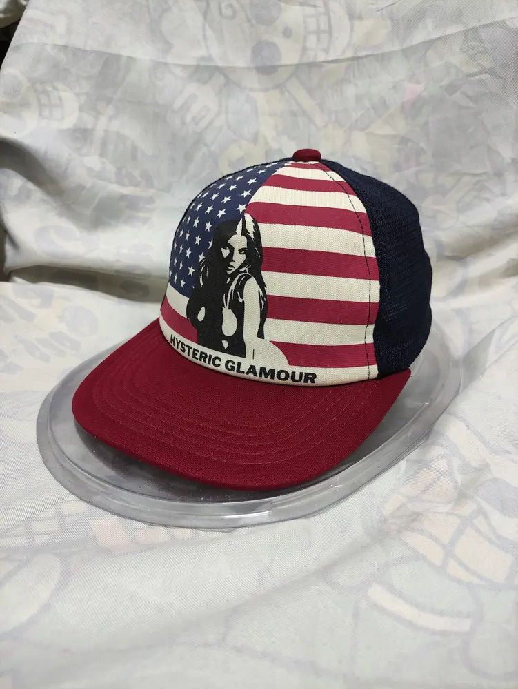 Hysteric Glamour JOEY HYSTERIC GLAMOUR AMERICAN FLAG GIRL TRUCKER CAP Size ONE SIZE - 8 Thumbnail