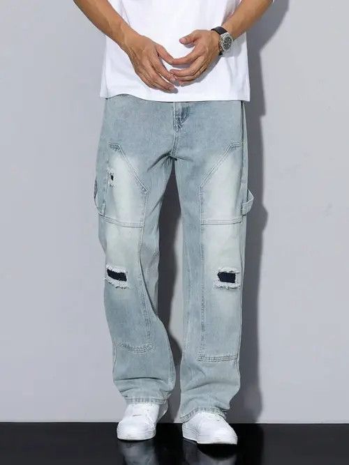 Japanese Brand Mitsuoka x Shii Casual Fit Cargo Distressed jeans Size US 32 / EU 48 - 7 Thumbnail