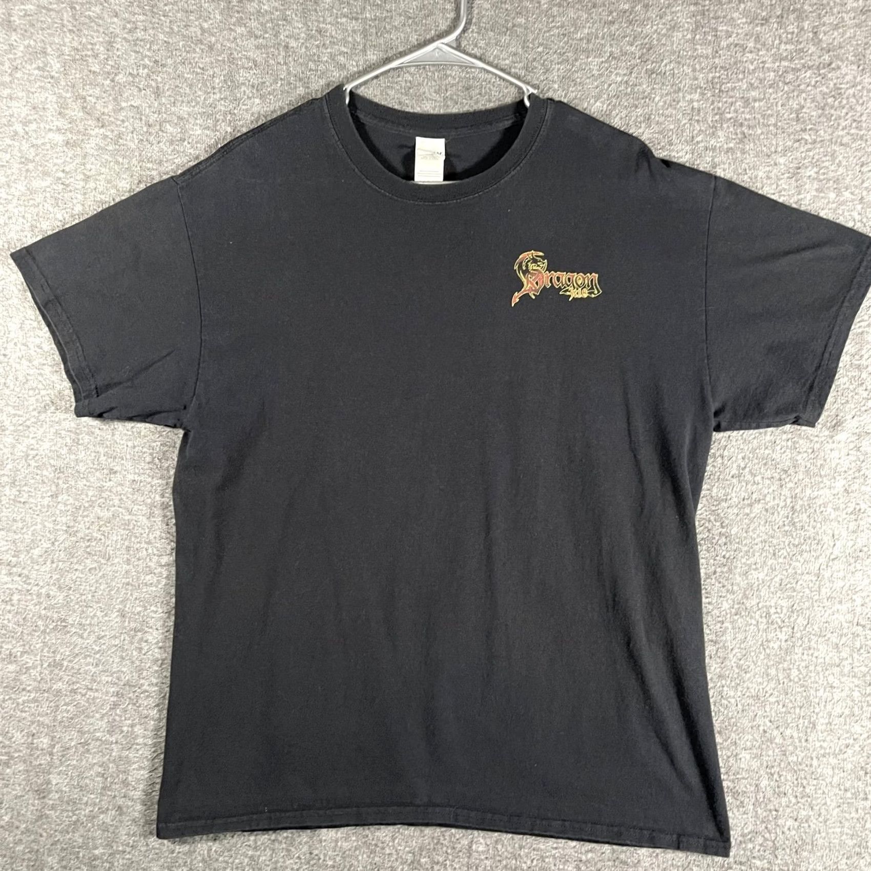 Gildan Mens Dragon 129 Tennessee Biker Road Graphic Tee Black Large Shirt Size US L / EU 52-54 / 3 - 4 Thumbnail