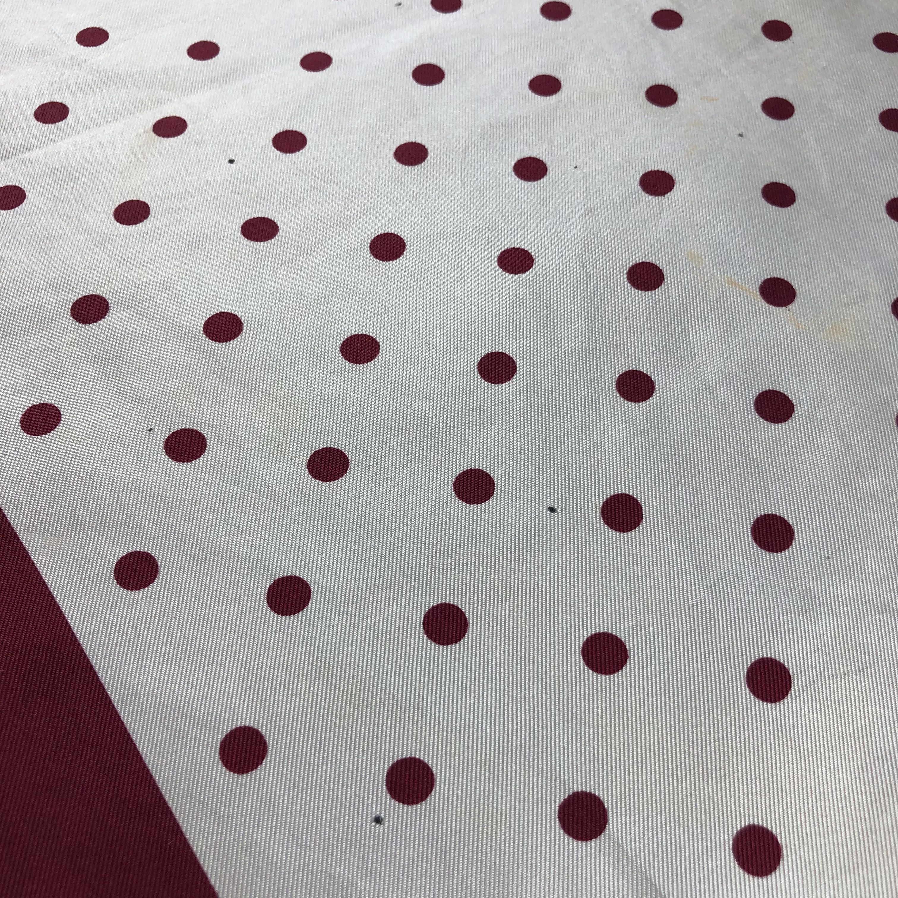 Burberry Vintage Burberrys Polka Dots Silk Scarf M590 Size ONE SIZE - 7 Thumbnail