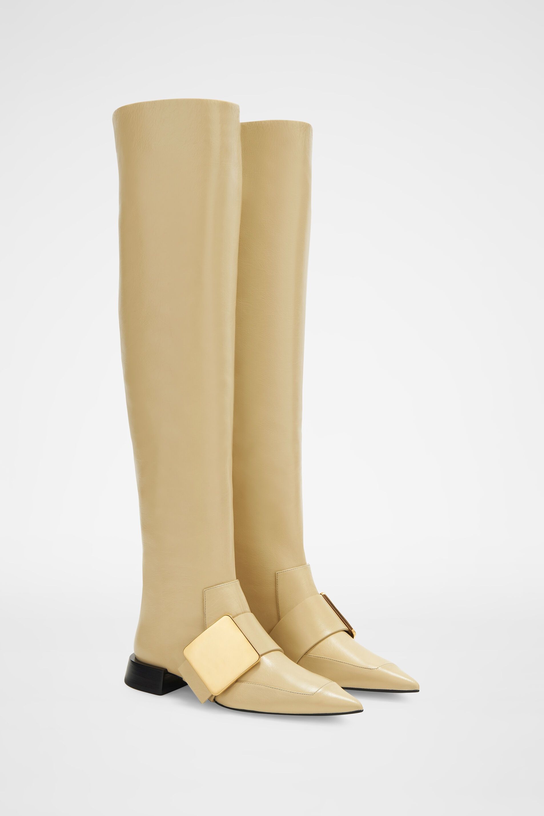 Jil Sander o1y1025 Boots in Beige Size US 5 / IT 35 - 2 Thumbnail