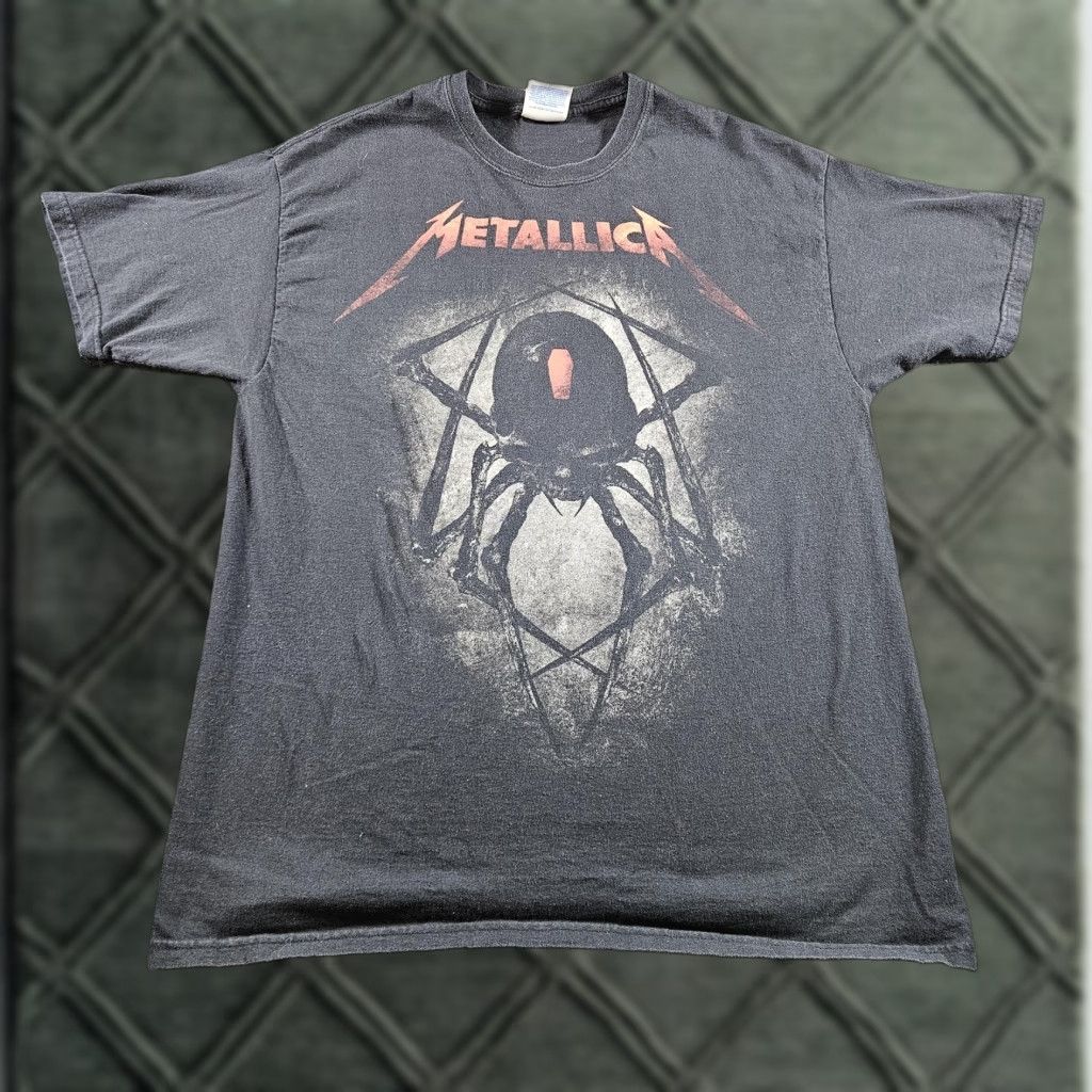 VINTAGE Metallica Shirt Mens Large Black Widow Spider Band Tee 2000s Rock Shirt Mens Large Black Metallica Band Tee 2000s Rock