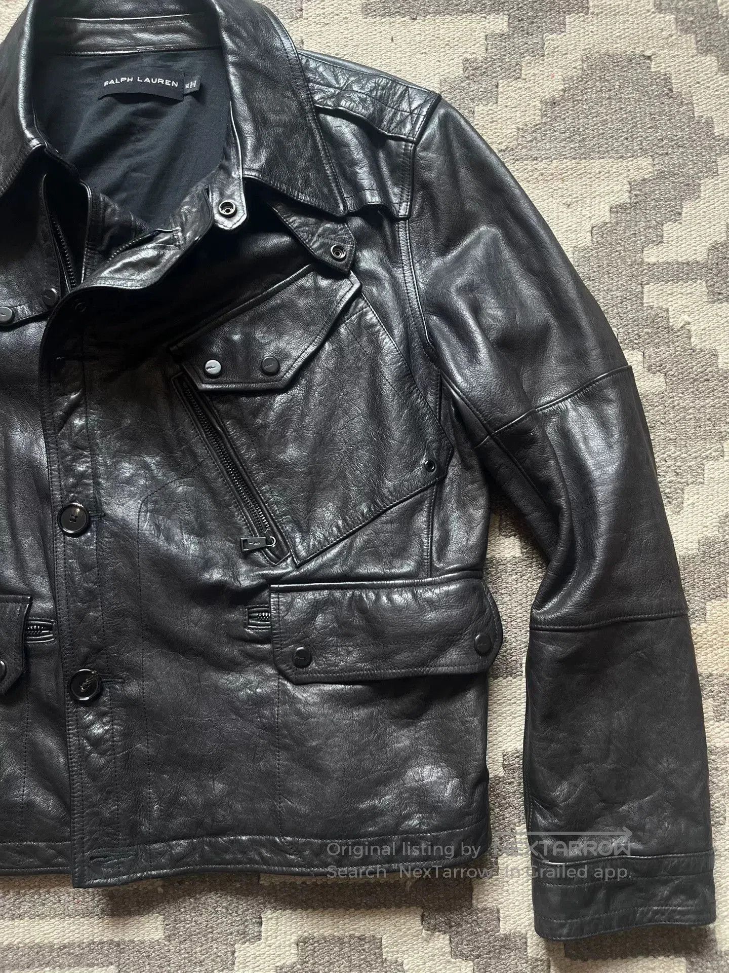 Ralph Lauren Black Label Ralph Lauren Black Label Leather Jacket. Size US XL / EU 56 / 4 - 4 Thumbnail