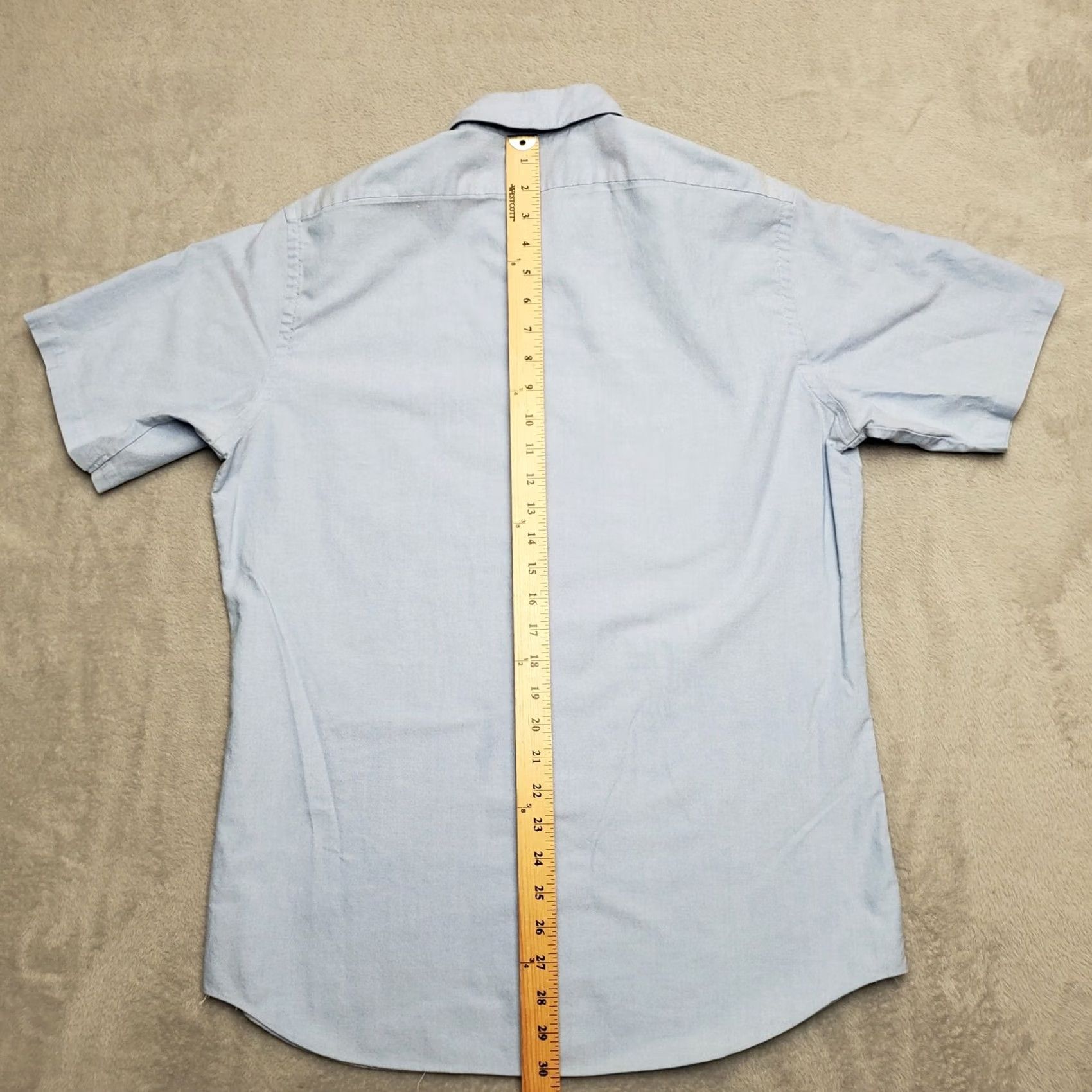 Needles VINTAGE Towncraft Shirt Mens 16 Blue Single Needle Tailoring DadGrandpa 80s 90s Size US L / EU 52-54 / 3 - 6 Thumbnail