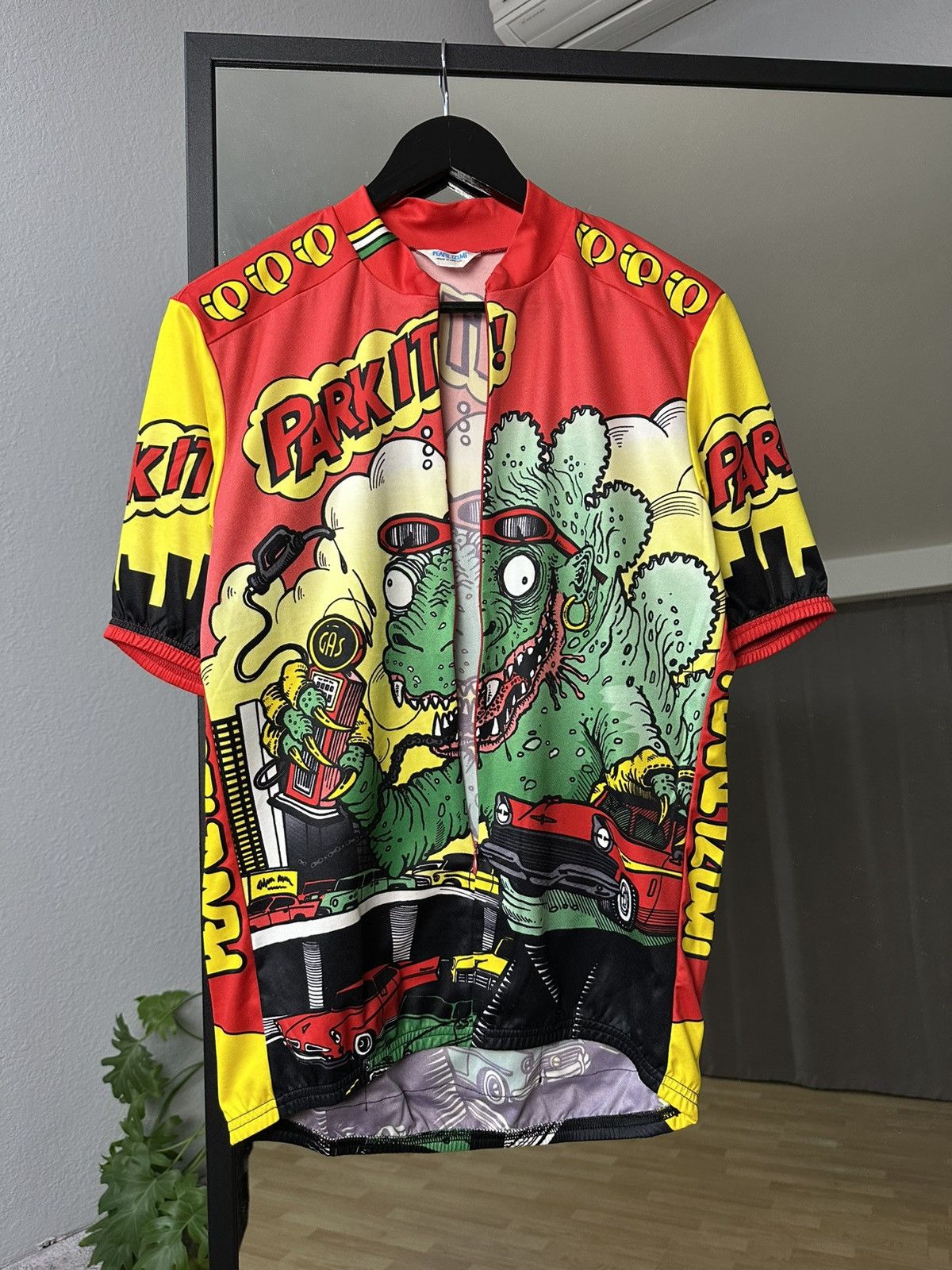If Six Was Nine × PEARL iZUMi × Vintage Vintage Pearl Izumi Pop Art Godzilla Cycling Jersey USA Y2K Size US L / EU 52-54 / 3 - 5 Thumbnail