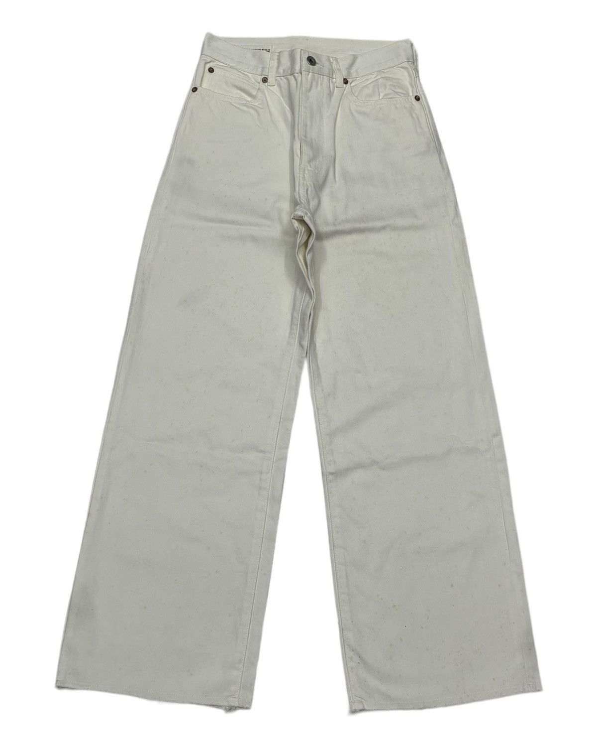 Acne Studios URBAN RESEARCH SPORTING BAGGY JEANS DISTRESS CUT LEG JEANS Size US 27 - 1 Thumbnail