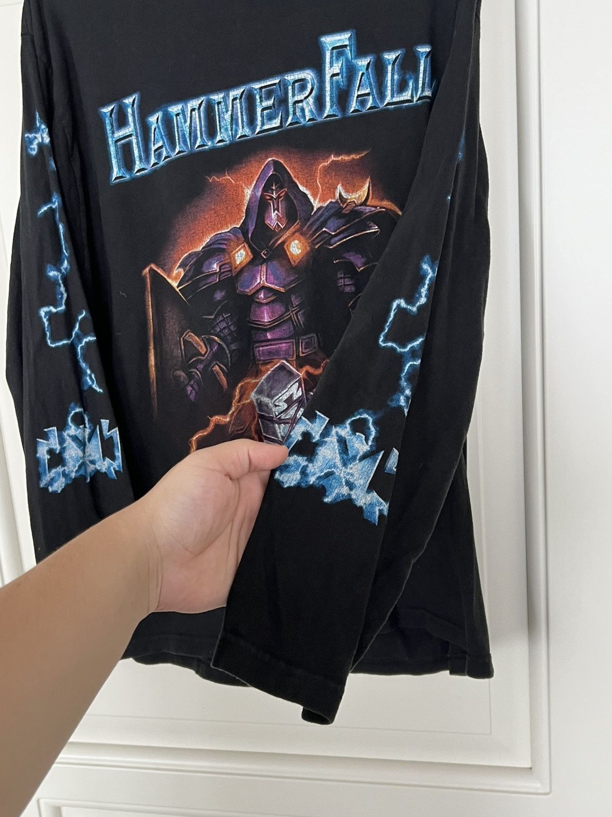 Band Tees Vintage Hammer Fall Band Long Sleeve Rock Tee Size XL Size US XL / EU 56 / 4 - 12 Thumbnail