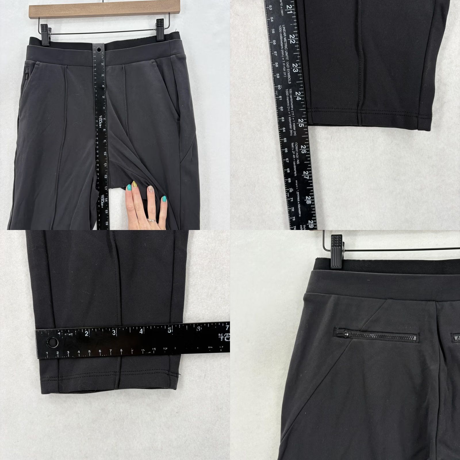 Athleta Athleta Venice Pintuck Jogger Pants Womens XS Black Stretch Pockets Gym Yoga Size 26" / US 2 / IT 38 - 8 Thumbnail