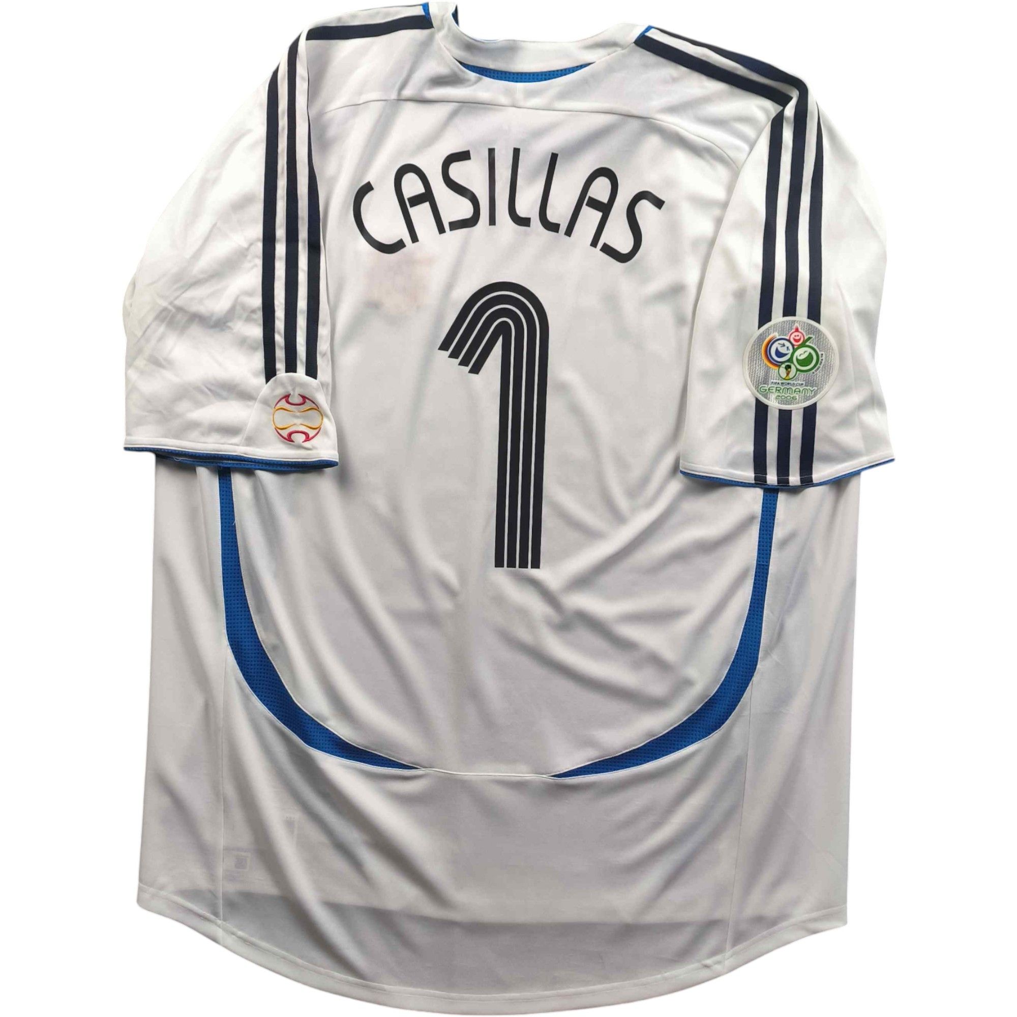 Spain 2006-08 Adidas GK Iker Casillas football jersey sz XL