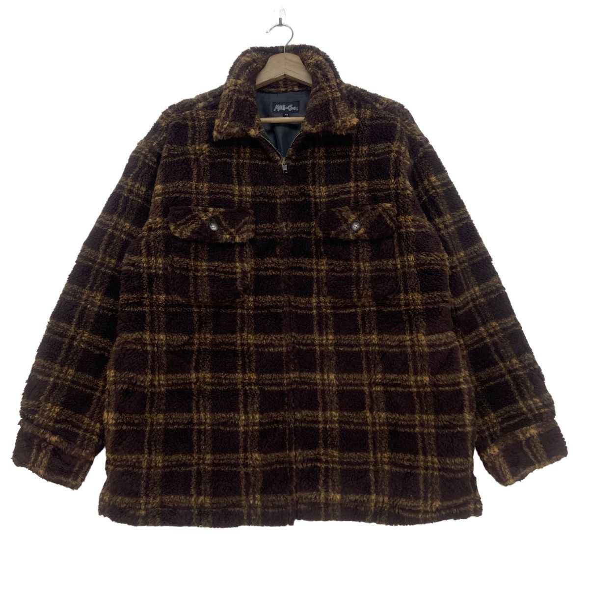Maui and Sons Maui And Sons Check Fleece Sherpa Jacket Size US S / EU 44-46 / 1 - 1 Thumbnail