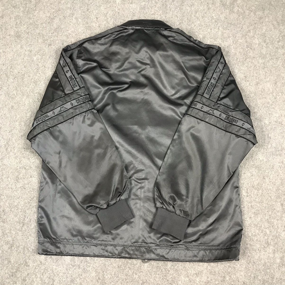 Kappa × Vintage 2000s Kappa Gray Zipper Light Jacket Size US L / EU 52-54 / 3 - 8 Thumbnail