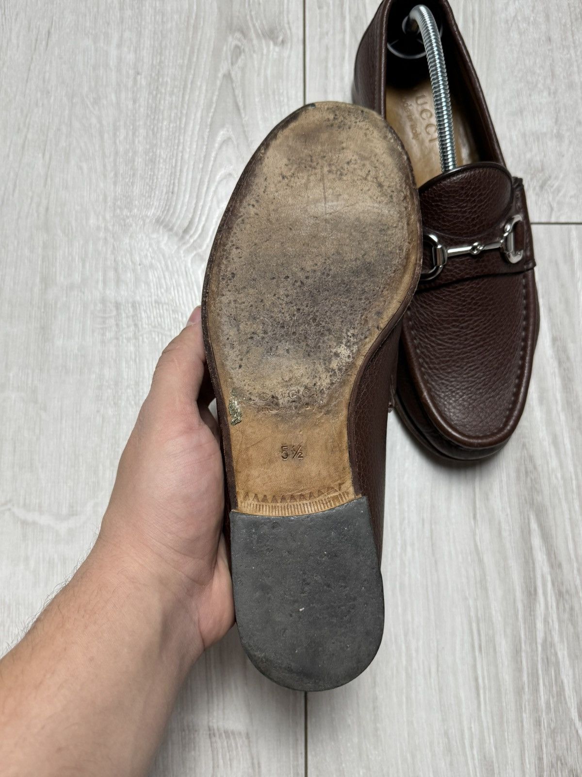 Gucci × Vintage Gucci Vintage Leather Mules Brown Colour Luxury Style Size US 8.5 / IT 38.5 - 6 Thumbnail