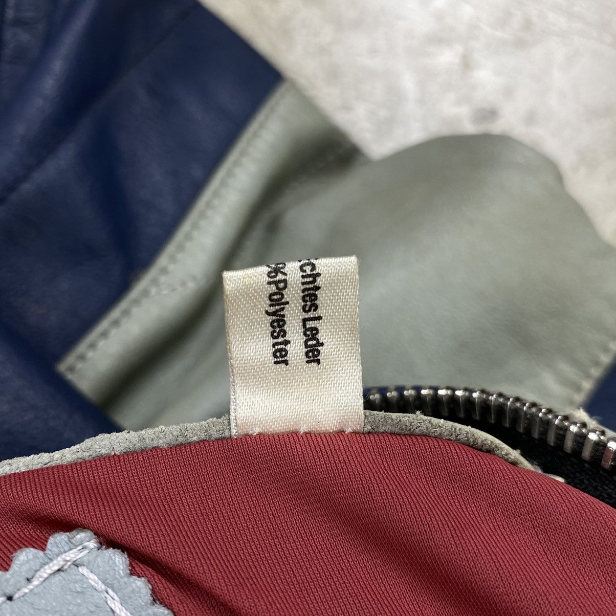 Other 80’s Harro Kombi Stripes Two Toned Leather Moto jacket Size US S / EU 44-46 / 1 - 10 Thumbnail