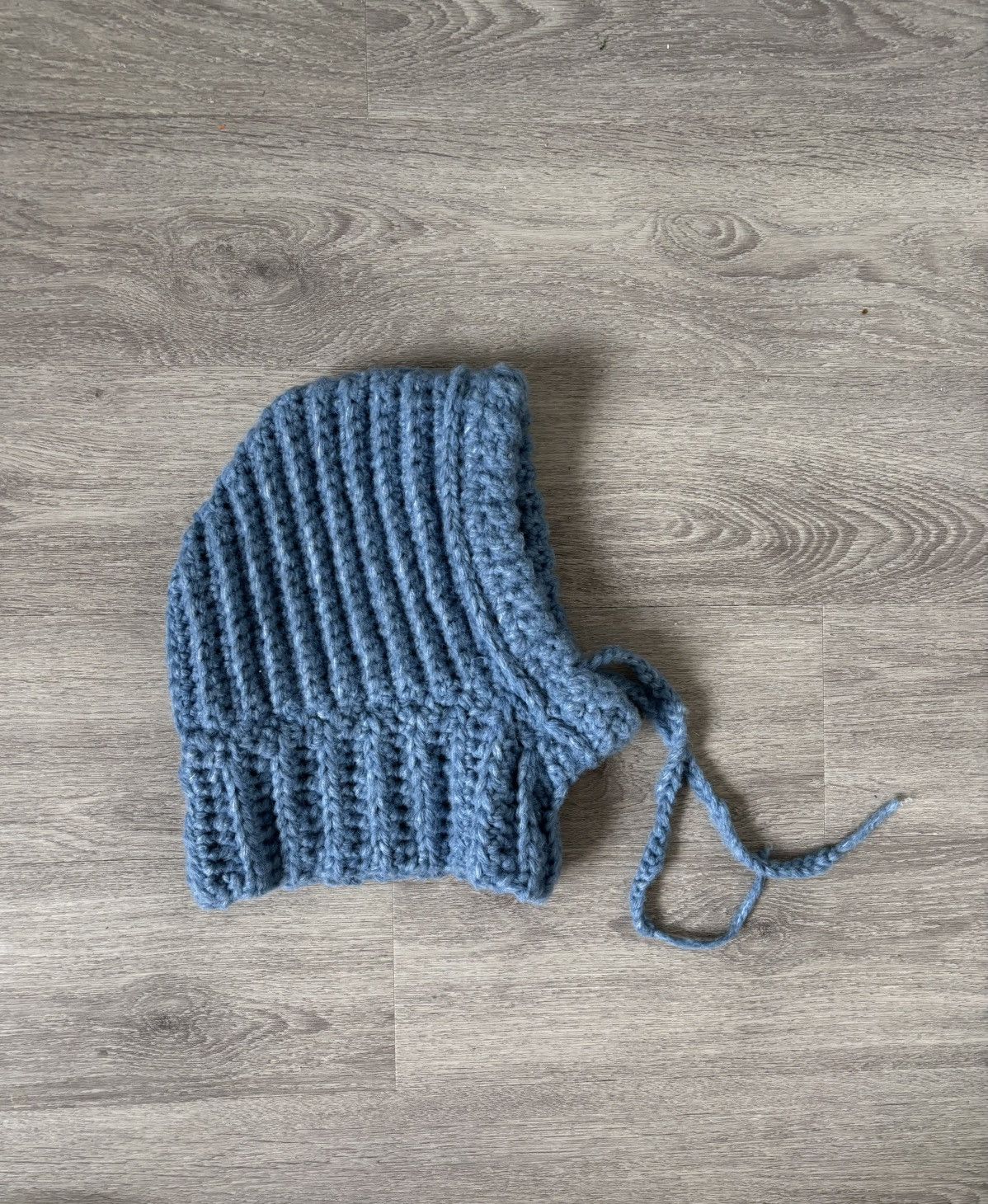 Handmade Blue Crochet Balaclava Size ONE SIZE - 1 Thumbnail