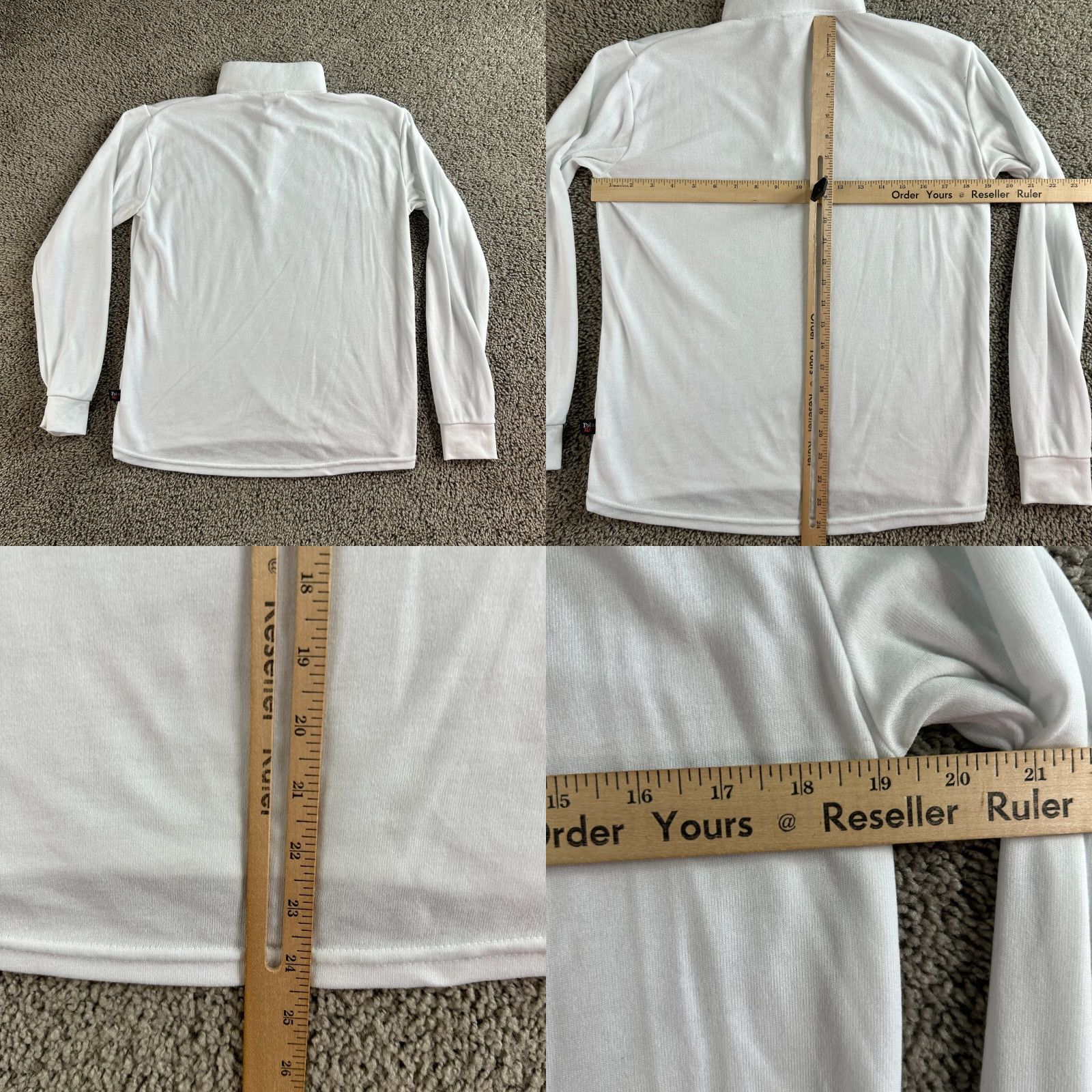 Vintage VINTAGE Polar Max 1/4 Zip Pullover Womens M White Lightweight Sweater Size M / US 6-8 / IT 42-44 - 8 Thumbnail