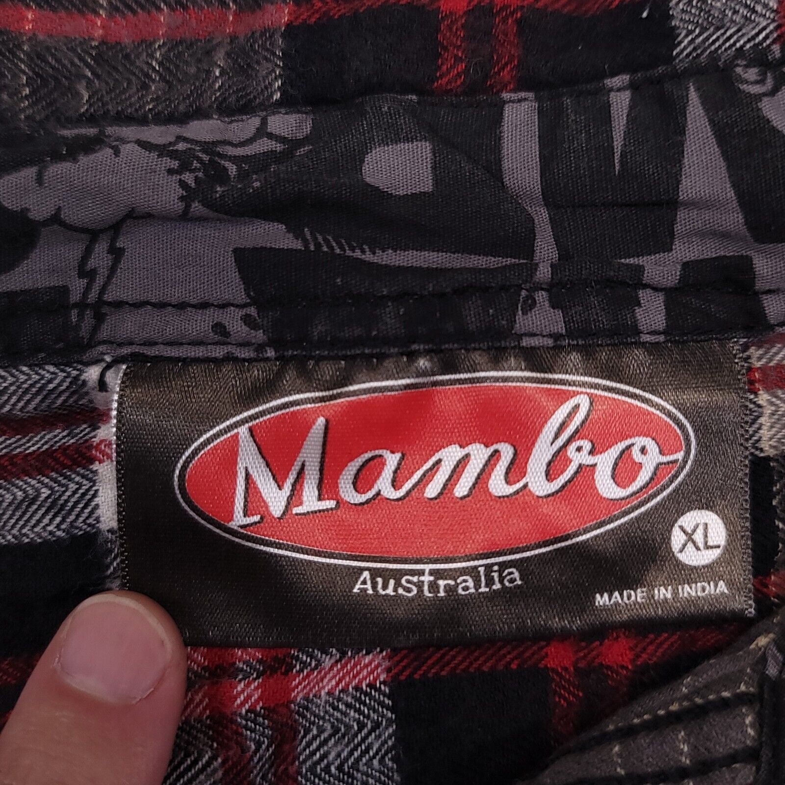 Mambo Mambo Tartan Flannel Shirt Men Size Extra Large XL Red Black Size US XL / EU 56 / 4 - 3 Thumbnail