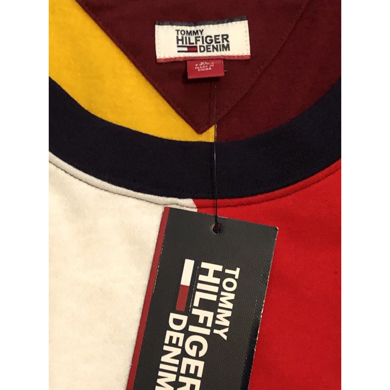 Tommy Hilfiger Tommy Hilfiger Wmns XL Cropped Crew Neck Sweater Oversized Size XL / US 12-14 / IT 48-50 - 5 Thumbnail