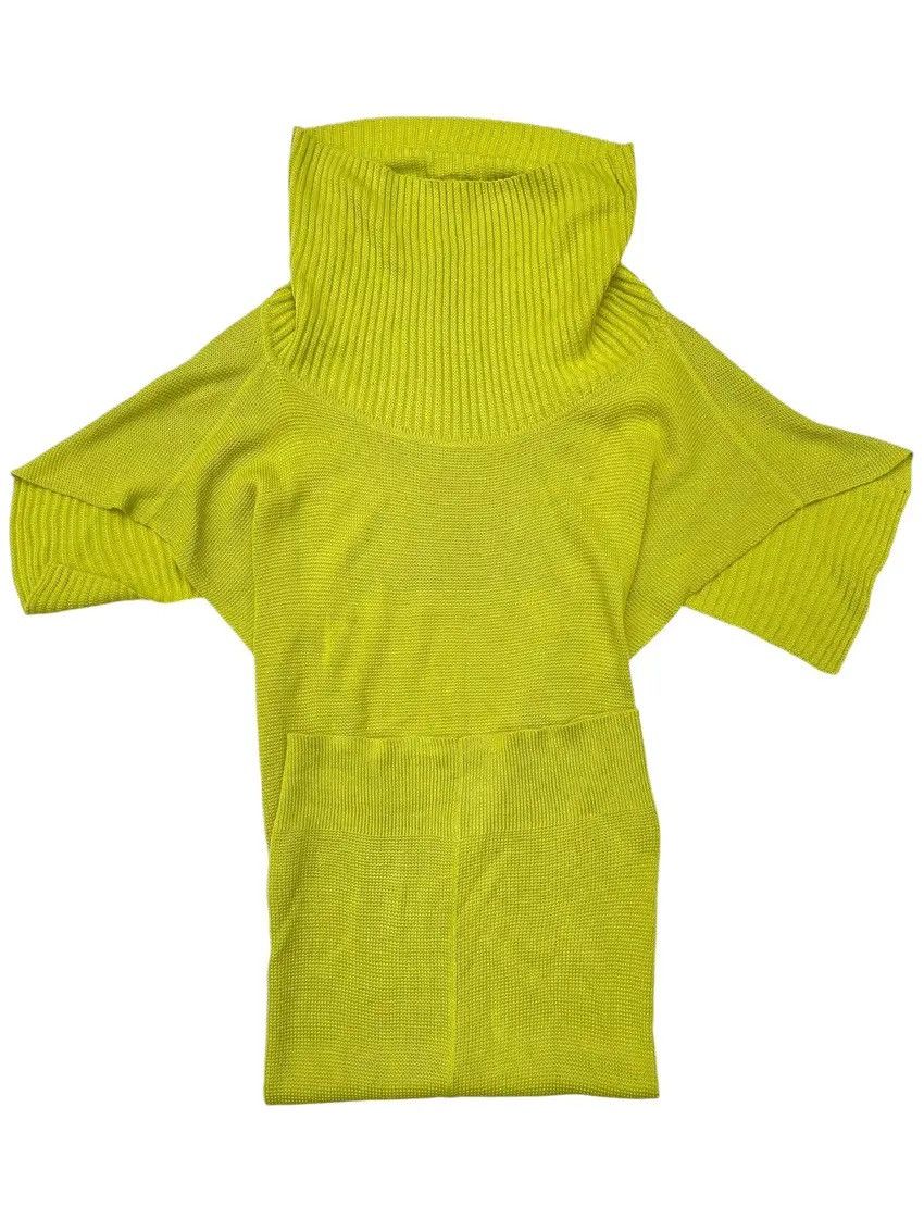 Issey Miyake Vtg Issey Miyake Open Back Cowl Neck Knit Tunic Dress Size US M / EU 48-50 / 2 - 1 Thumbnail